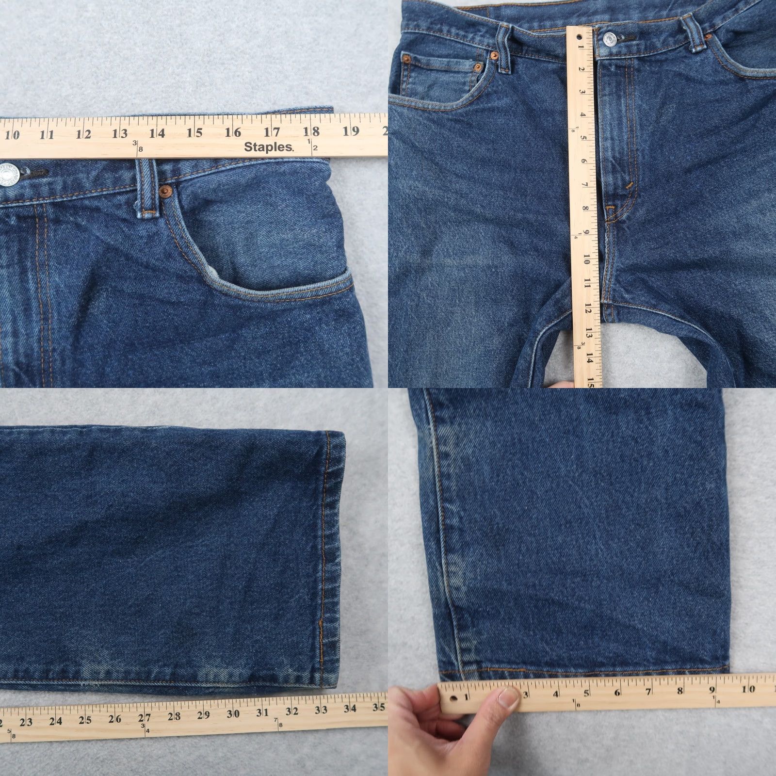 Levi's VINTAGE Levi's 517 Jeans Men's Bootcut Denim Blue 36x34 Cotton Regular) Size US 36 / EU 52 - 8 Thumbnail