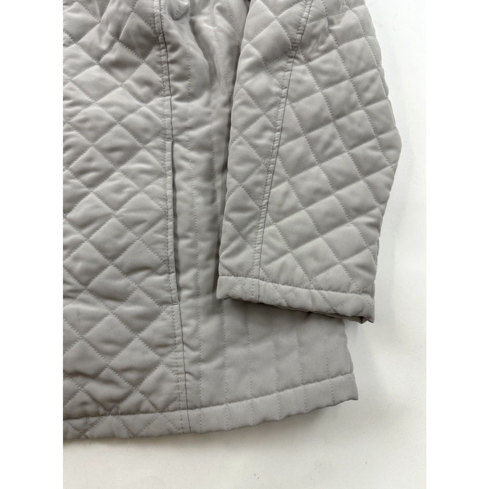 Vintage VINTAGE Braetan Jacket Womens Plus Size 1X Gray Quilted Hooded Full Zip Pockets Basic Jacket Mens Women? Size XL / US 12-14 / IT 48-50 - 2 Thumbnail