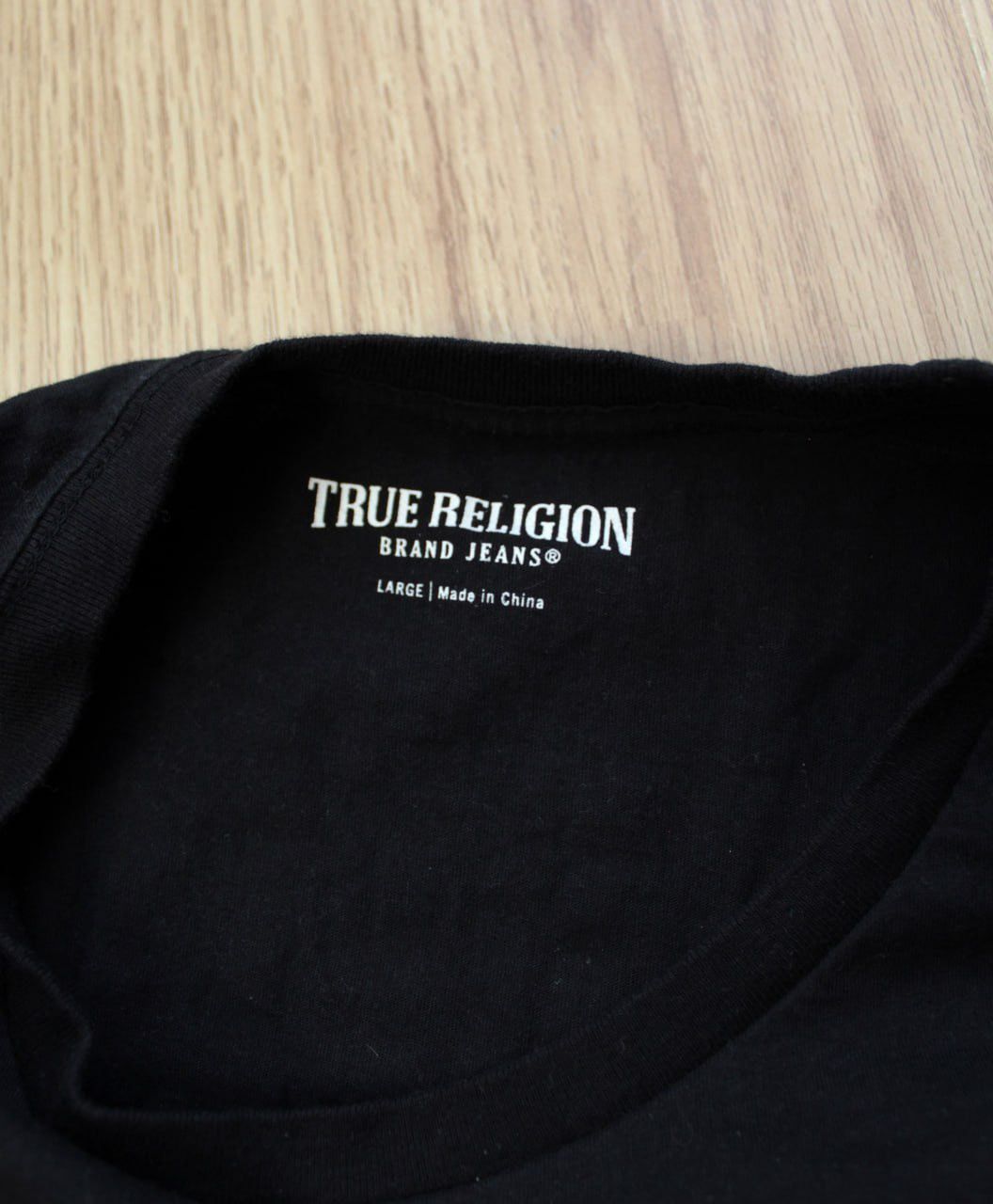 True Religion 🔥 True Religion Vintage Tee Big Logo Faded Black T Shirt Y2K Size US L / EU 52-54 / 3 - 4 Thumbnail