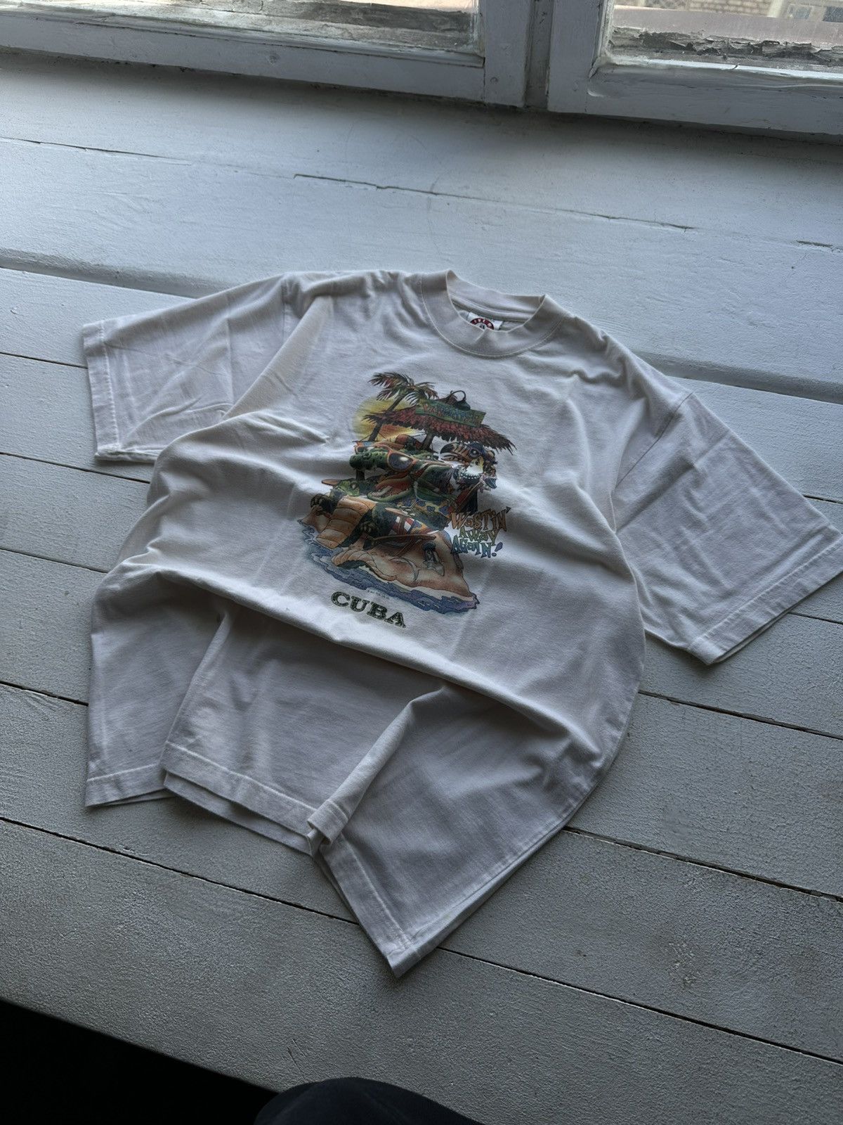 Vintage 🚨Vintage 90s CUBA PARADISE LOGO rare surf TEE y2k rare Size US XL / EU 56 / 4 - 1 Thumbnail