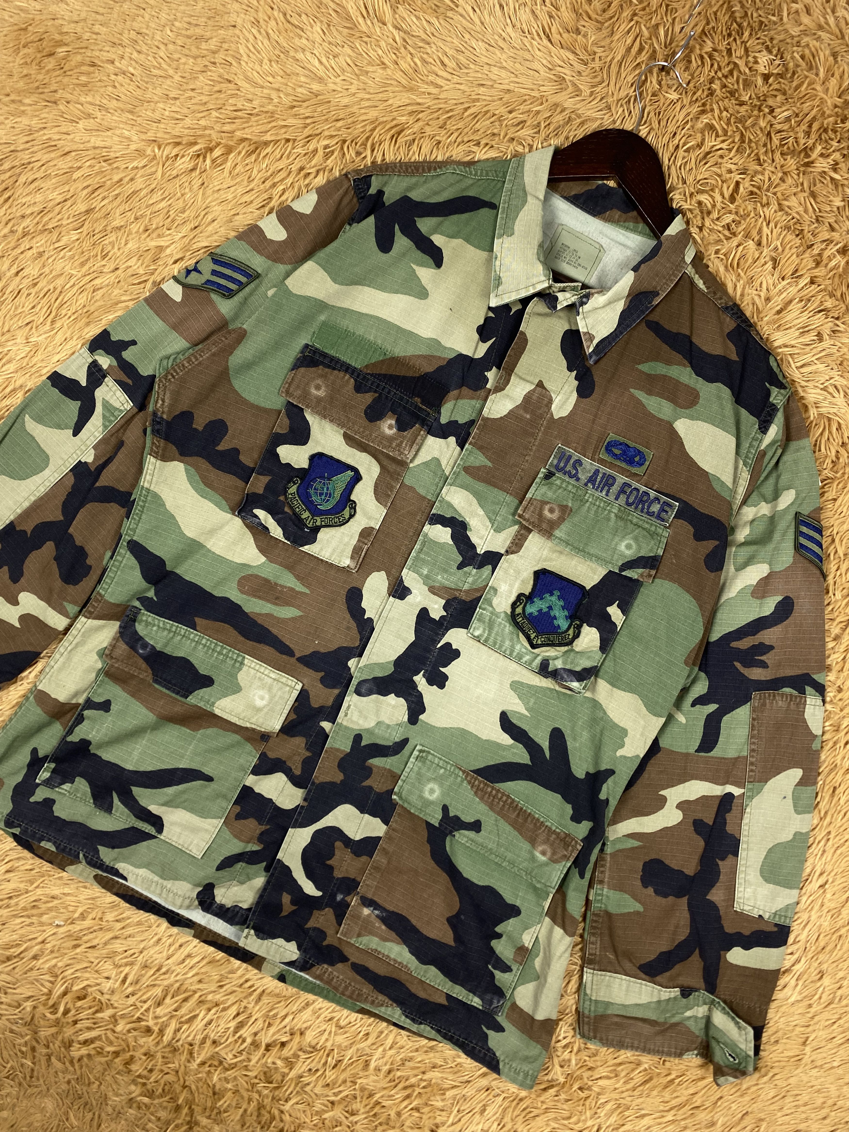 Vintage Vintage US Air Force Camouflage Jacket DJ0980 Size US M / EU 48-50 / 2 - 2 Thumbnail