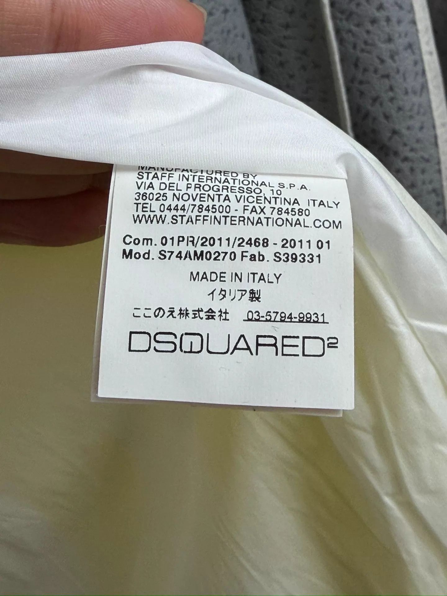 Dsquared2 Dsquared2 D2 Nylon Striped Jacket Yellow/White 46-50 Size US M / EU 48-50 / 2 - 8 Thumbnail
