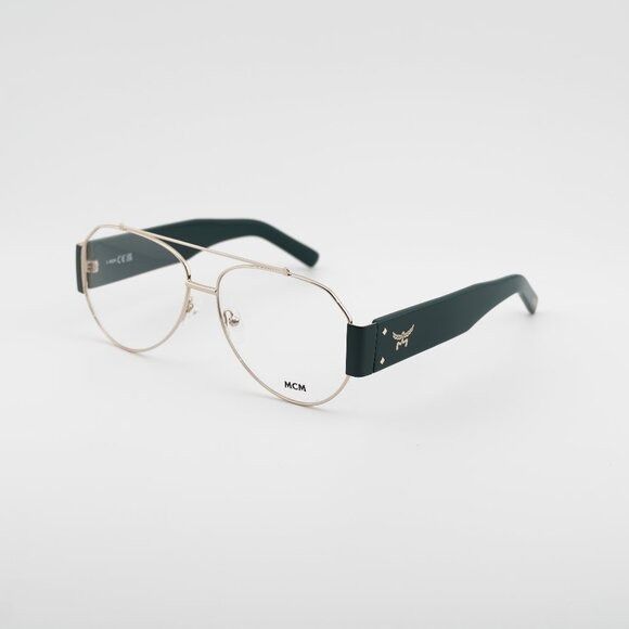 MCM MCM MW5001 32A Eyeglasses Gold/Smoke 58mm Aviator Frame Size ONE SIZE - 3 Thumbnail