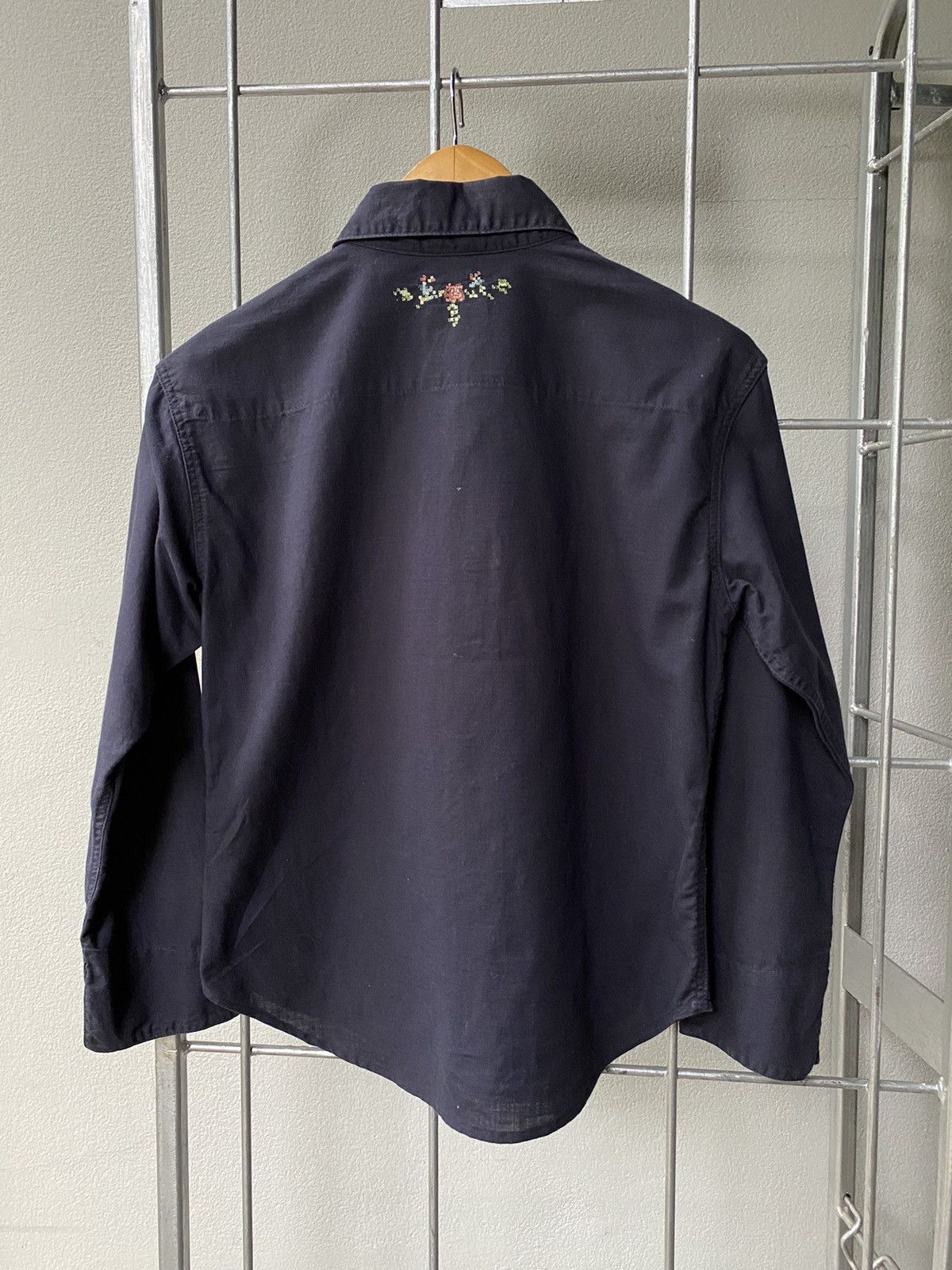 45rpm 45 RPM floral Cross stitch embroidered shirt Size XS / US 0-2 / IT 36-38 - 2 Thumbnail