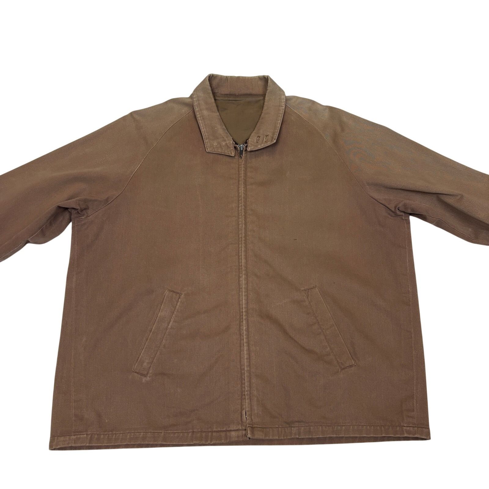 Vintage Vintage 60s Drizzler Twill Work Jacket C&C Zipper Chin Strap Size US L / EU 52-54 / 3 - 2 Thumbnail