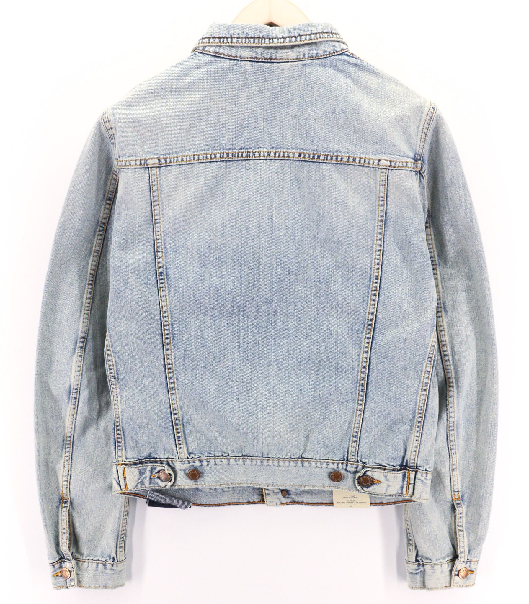 Nudie Jeans TERRY M Denim Bleach Washed Cotton Jacket 80761 Size US M / EU 48-50 / 2 - 2 Thumbnail