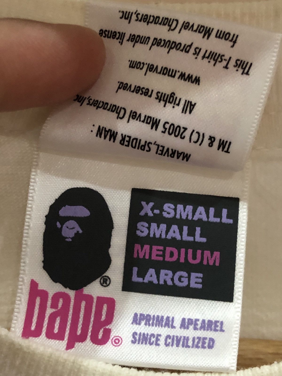Bape × Marvel Comics OG Circa 2006 Bape X Marvel Spiderman Tee Size US M / EU 48-50 / 2 - 7 Thumbnail