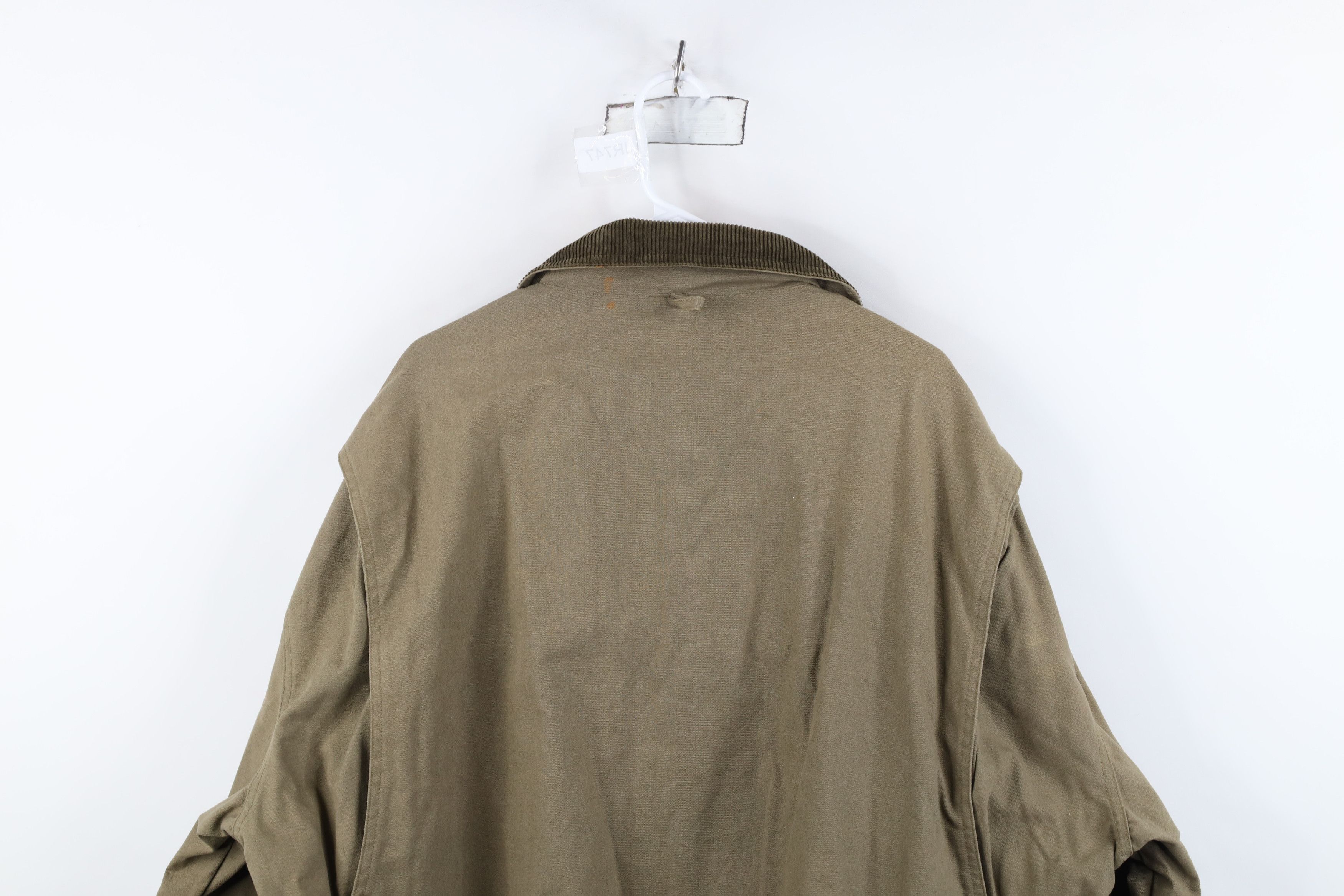 Vintage Vintage 90s Streetwear Lined Canvas Chore Barn Jacket Green Size US XL / EU 56 / 4 - 15 Thumbnail
