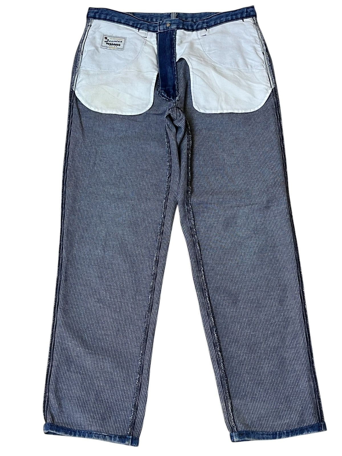 Wrangler RARE🔥VINTAGE JAPANESE WRANGLER x ATOMIC AGE JEANS Size US 33 - 3 Thumbnail
