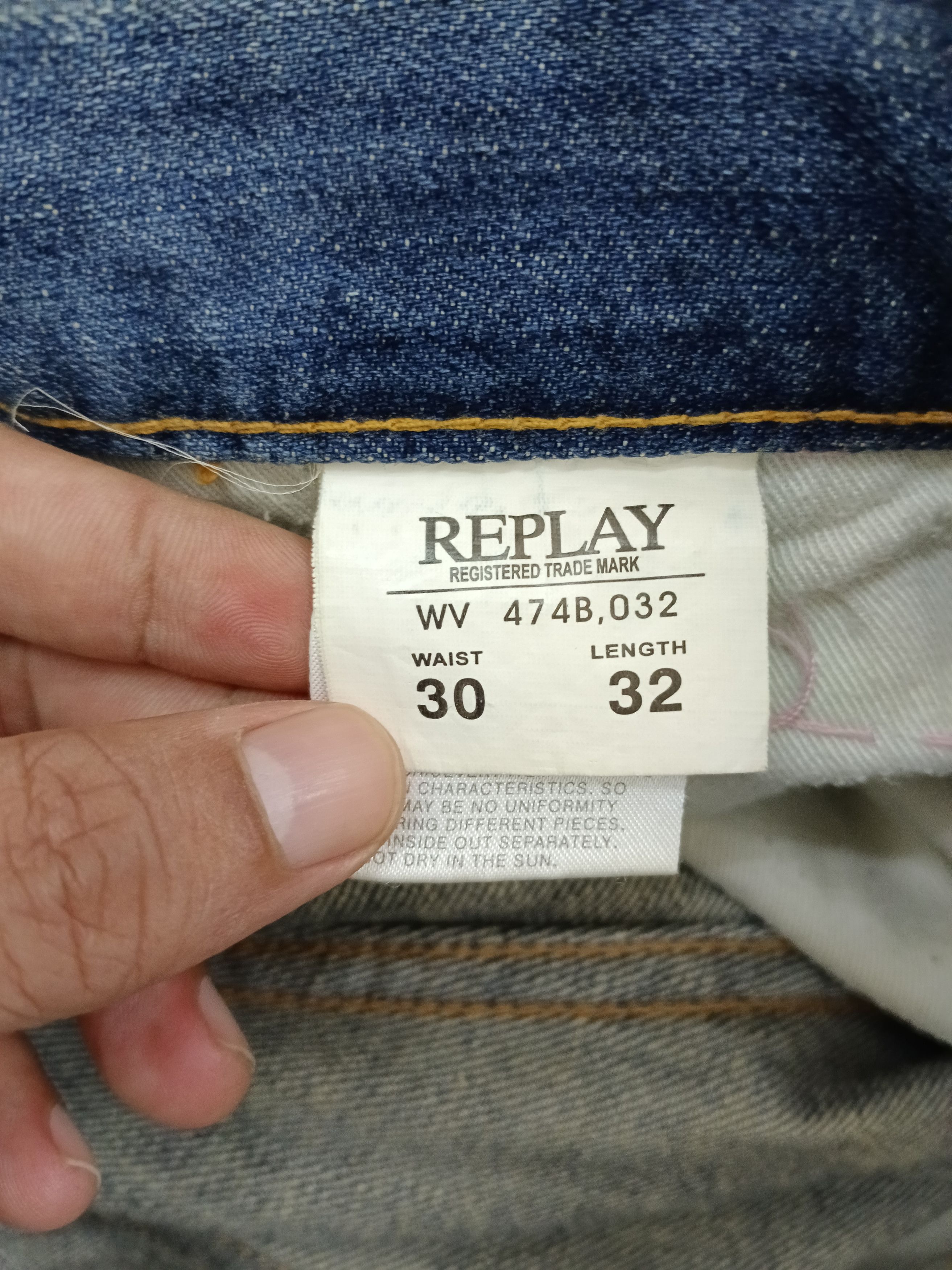 Replay DiSTRESSED PACTHWORK REPLAY DENIM PANTS Size US 30 / EU 46 - 7 Thumbnail