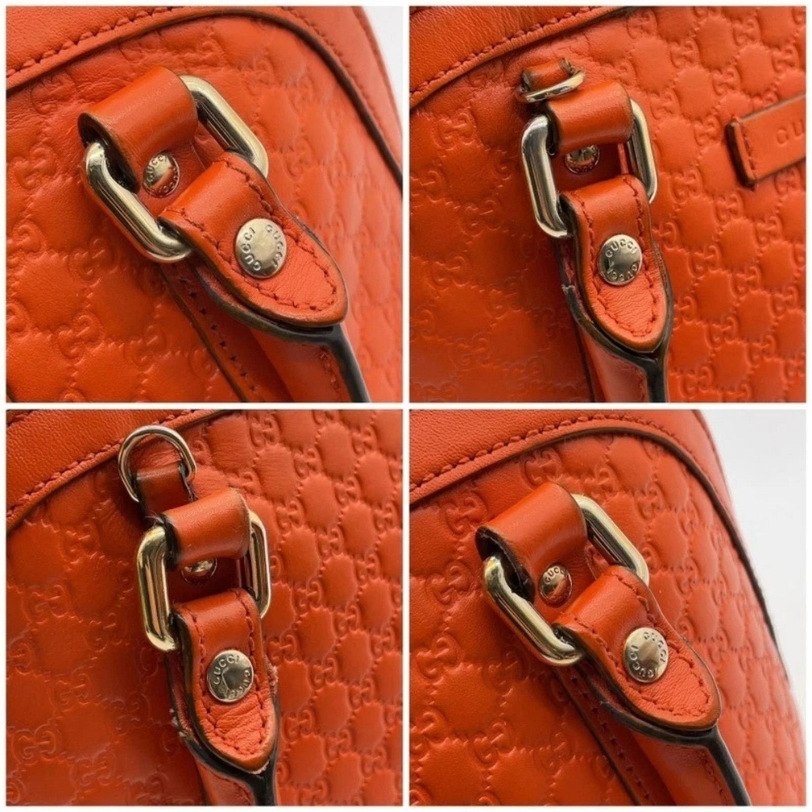 Gucci Gucci Microguccissima Mini Dome Satchel Handbag Orange Size ONE SIZE - 13 Thumbnail