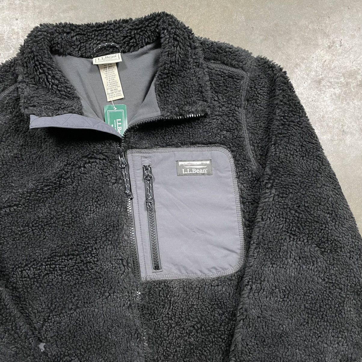 L.L. Bean × Vintage L.L. Bean Retro X Deep Pile Sherpa Fleece Jacket Black Small Size US S / EU 44-46 / 1 - 3 Thumbnail