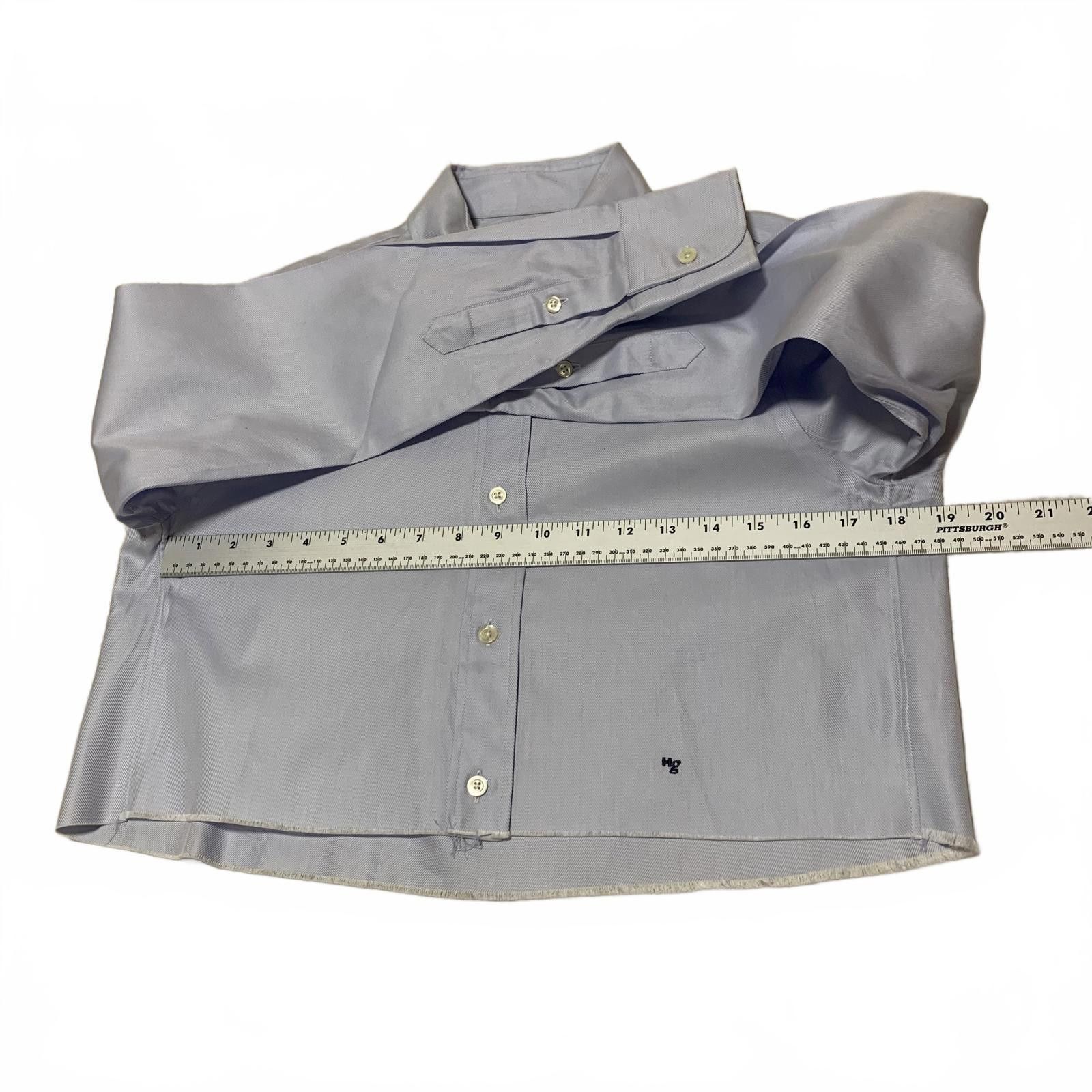 Other Hommegirls Women's S Chambray Blue Cropped Shirt Size S / US 4 / IT 40 - 7 Thumbnail