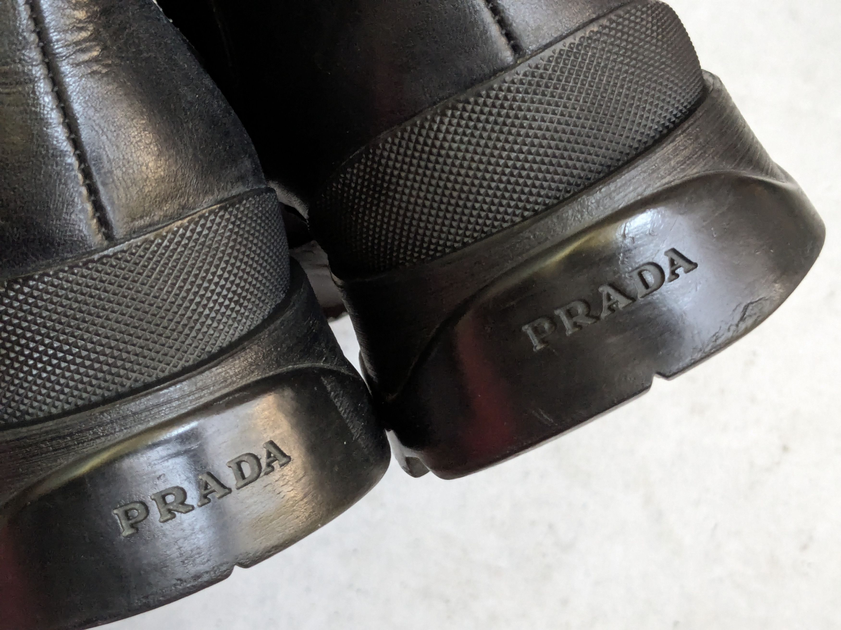 Prada Prada Chelsea Boots Black Leather 10 Y2K Chunky Rubber Size US 10 / EU 43 - 17 Thumbnail