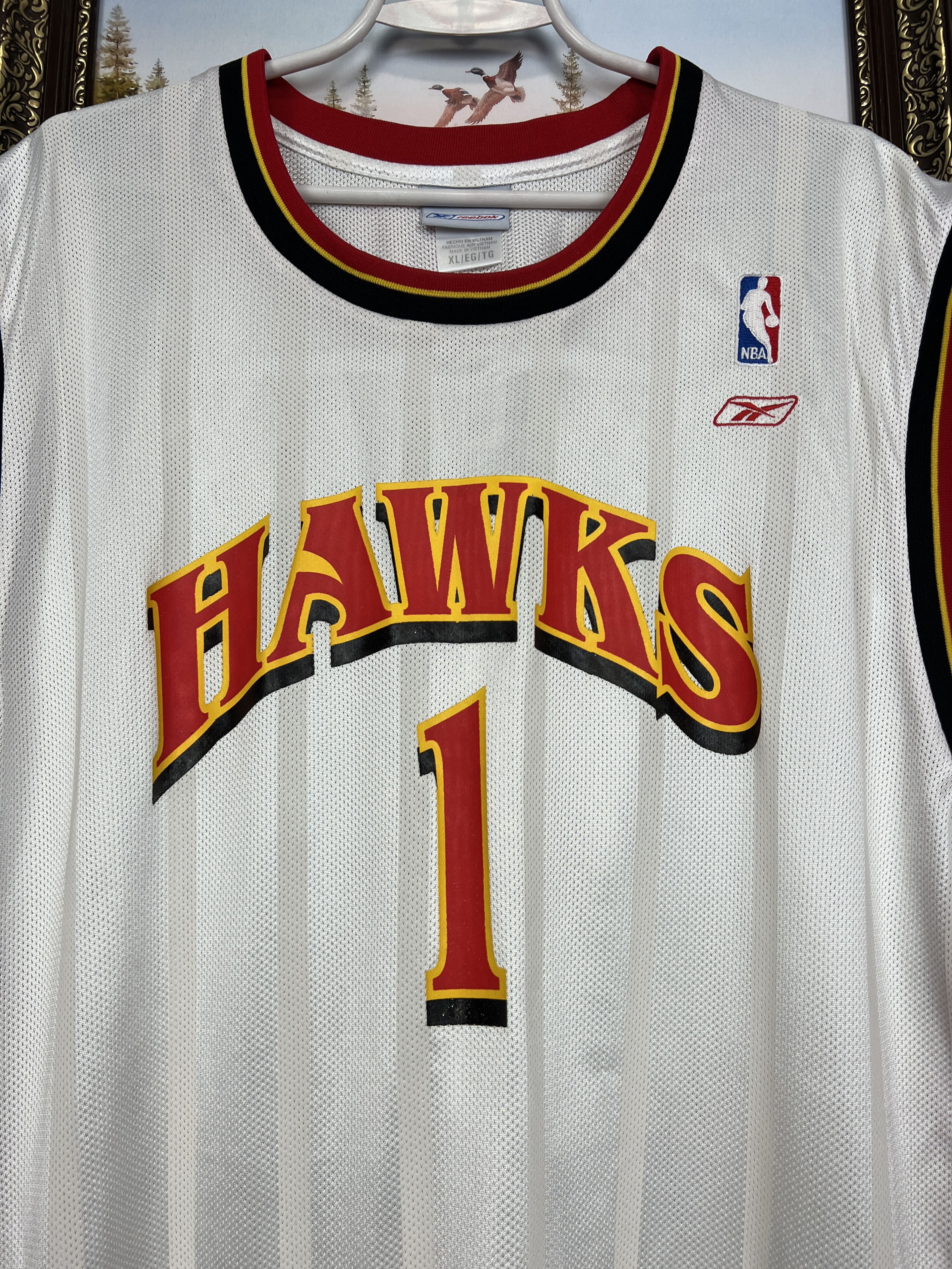 Reebok Vintage Childress Atlanta Hawks NBA Basketball Jersey Tee Size US XL / EU 56 / 4 - 3 Thumbnail