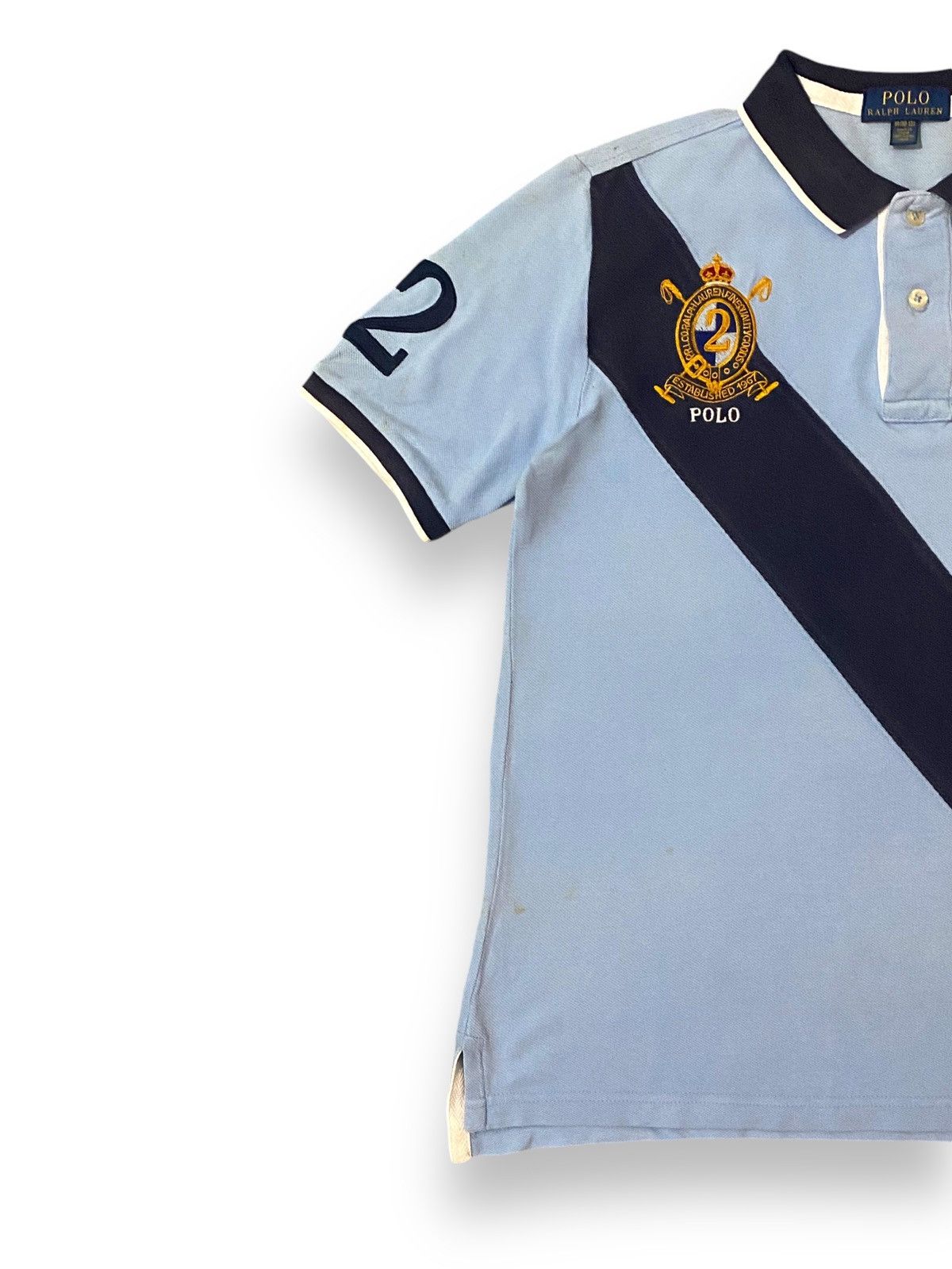 Polo Ralph Lauren POLO RALPH LAUREN STRIPED NO. 2 POLO TEE Size US M / EU 48-50 / 2 - 3 Thumbnail