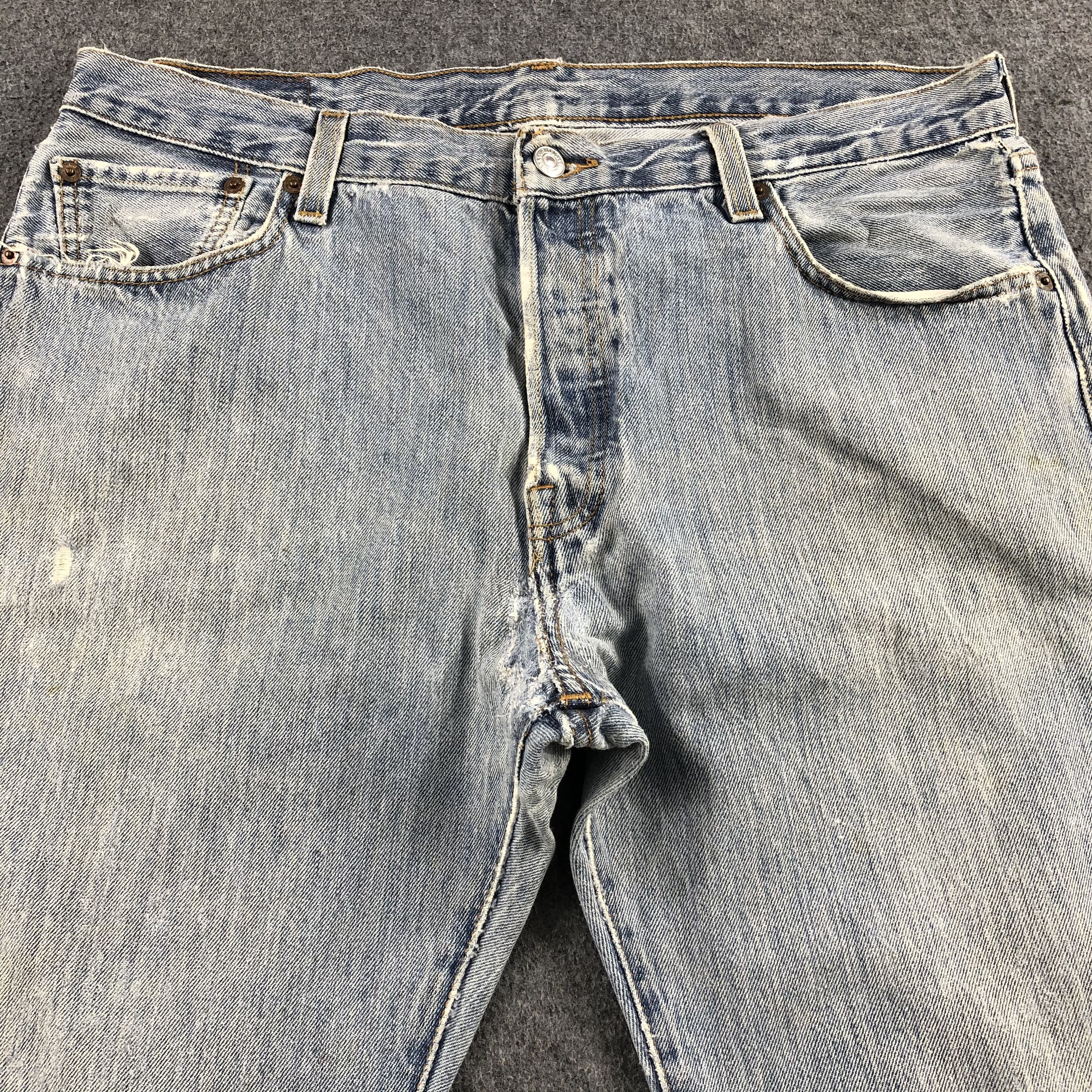 Levi's Vintage Light Wash Levis 501 Jeans-J2166 Size US 36 / EU 52 - 3 Thumbnail