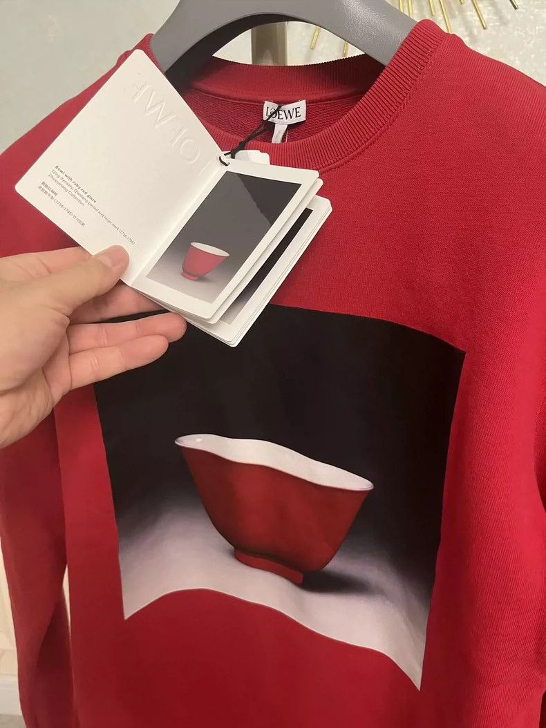 Loewe LOEWE Men's porcelain museum limited edition thick hoodie Size US XS / EU 42 / 0 - 4 Thumbnail