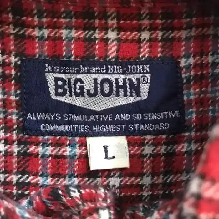 Big John Big John Flannel Plaid Tartan Shirt Size US L / EU 52-54 / 3 - 4 Thumbnail