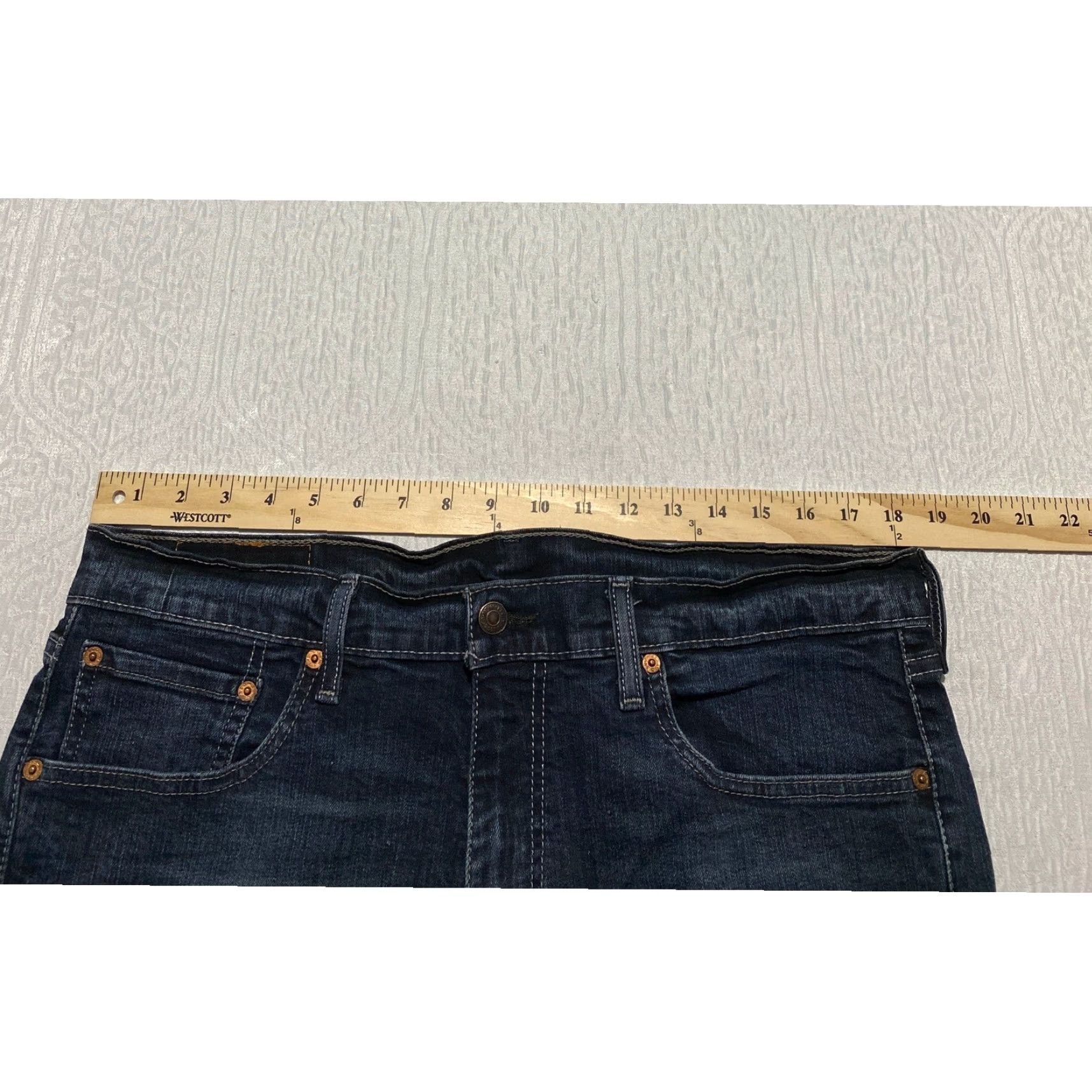 Levi's Levi's 505 Regular Fit Jeans 36×32 Dark Wash Denim Pants Whiskers Faded Denim Jeans Men Blue 505 Regular Fit Prepped 5-Pocket Vintage No Size US 36 / EU 52 - 7 Thumbnail