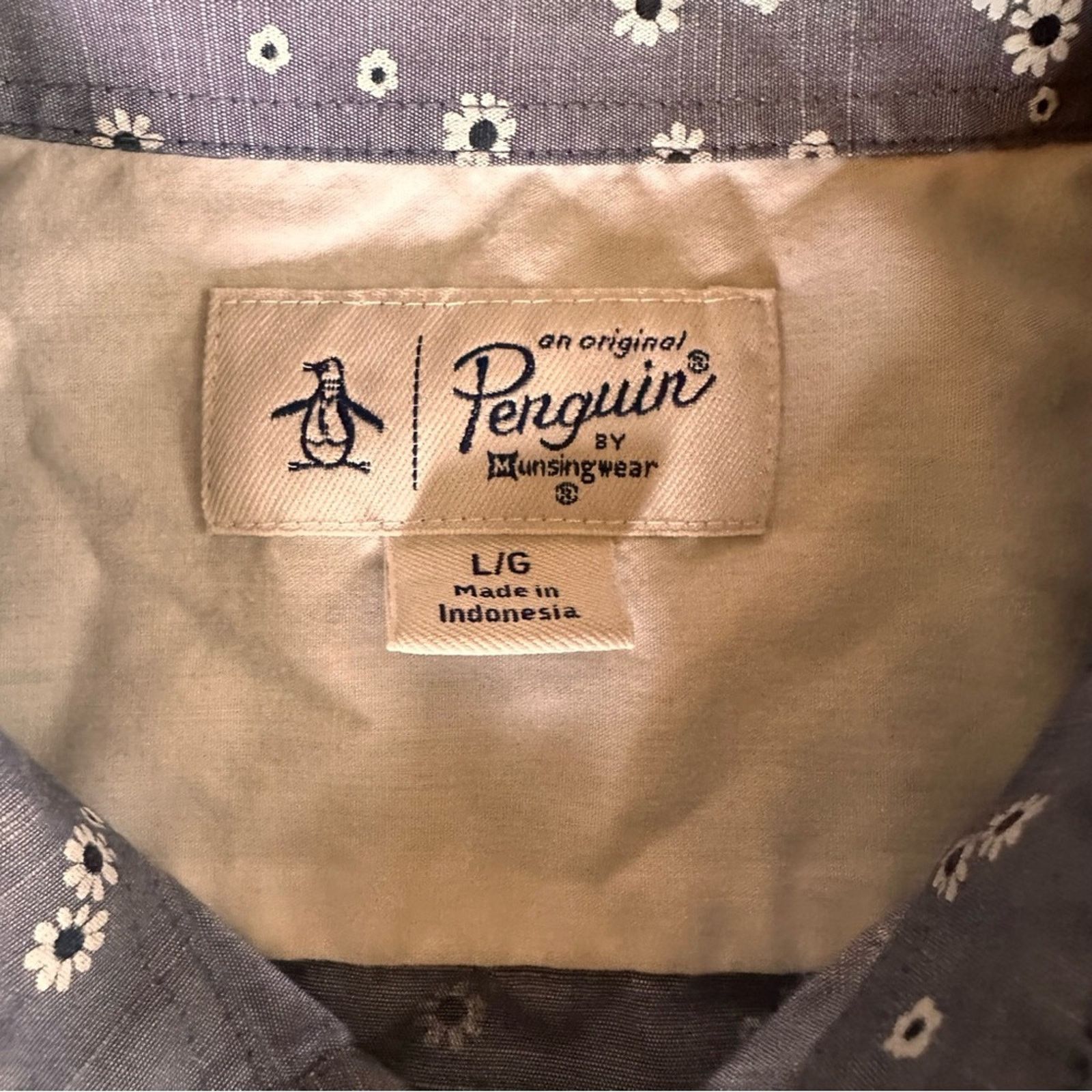 Original Penguin Original Penguin Men’s Floral Short Sleeve Button Down Size US L / EU 52-54 / 3 - 8 Thumbnail