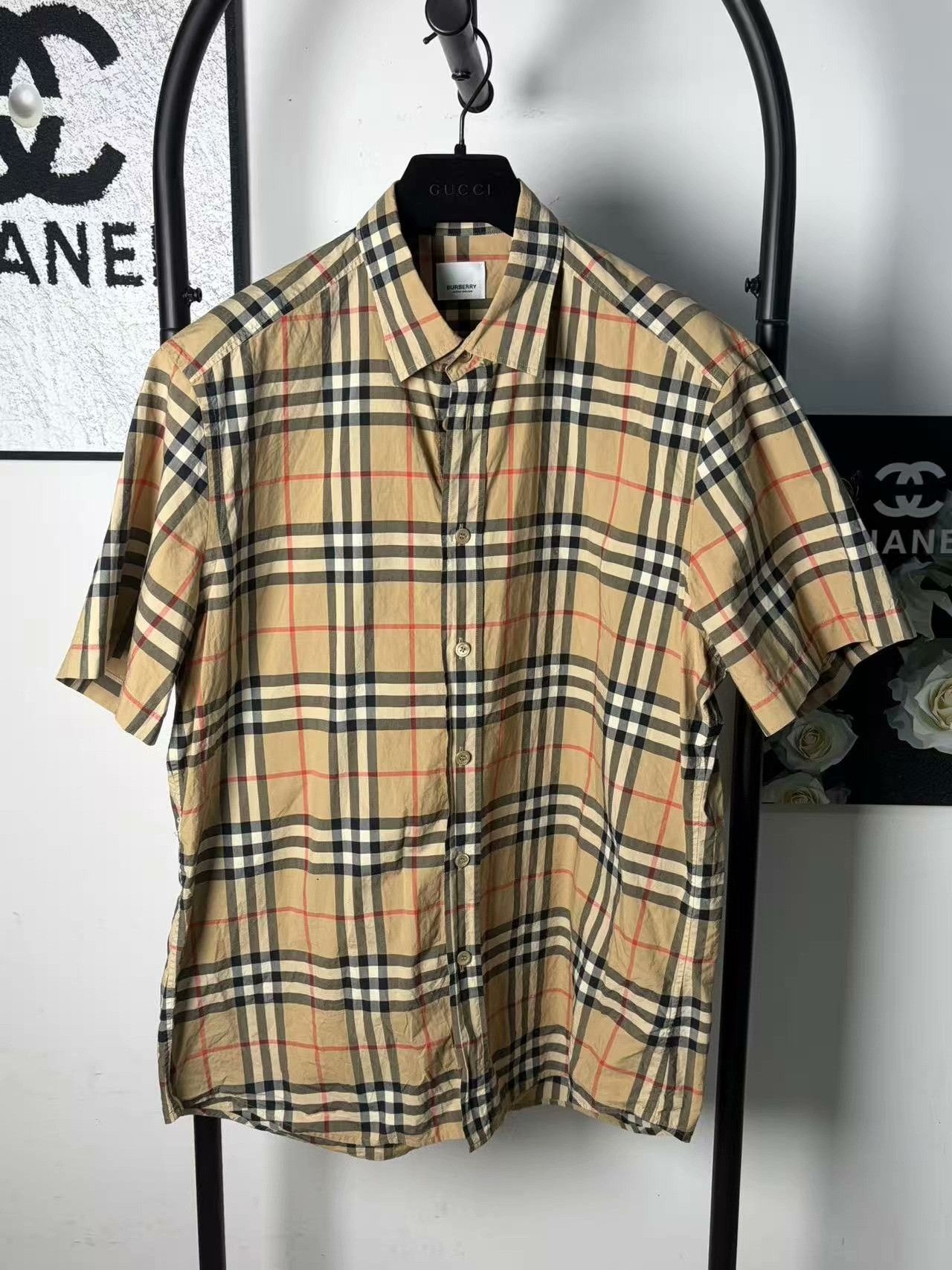 Burberry Burberry Plaid White Shirt xl Men Size US XL / EU 56 / 4 - 1 Thumbnail