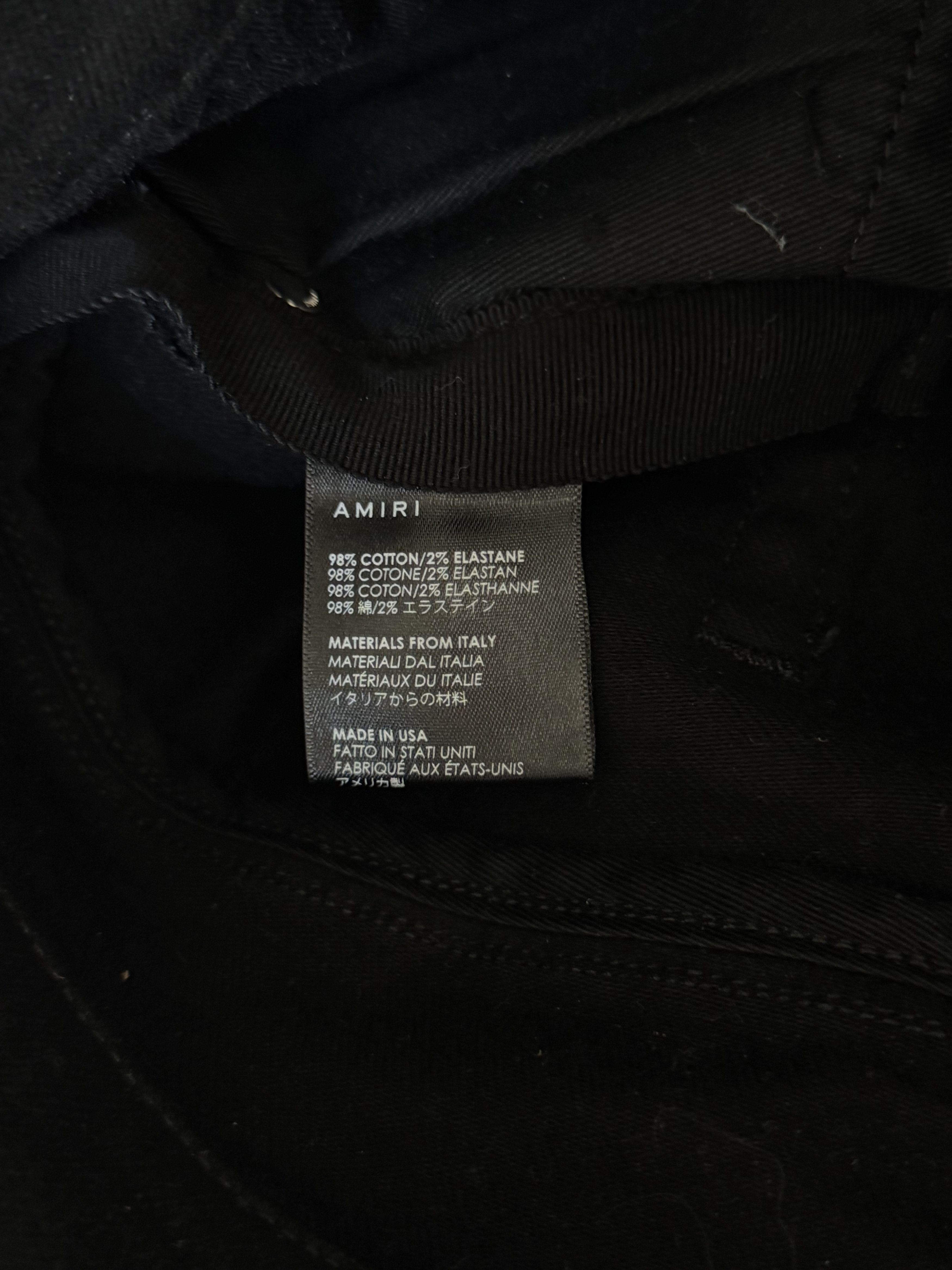 Amiri Amiri Black Slash Distressed Jeans Size US 31 - 4 Thumbnail