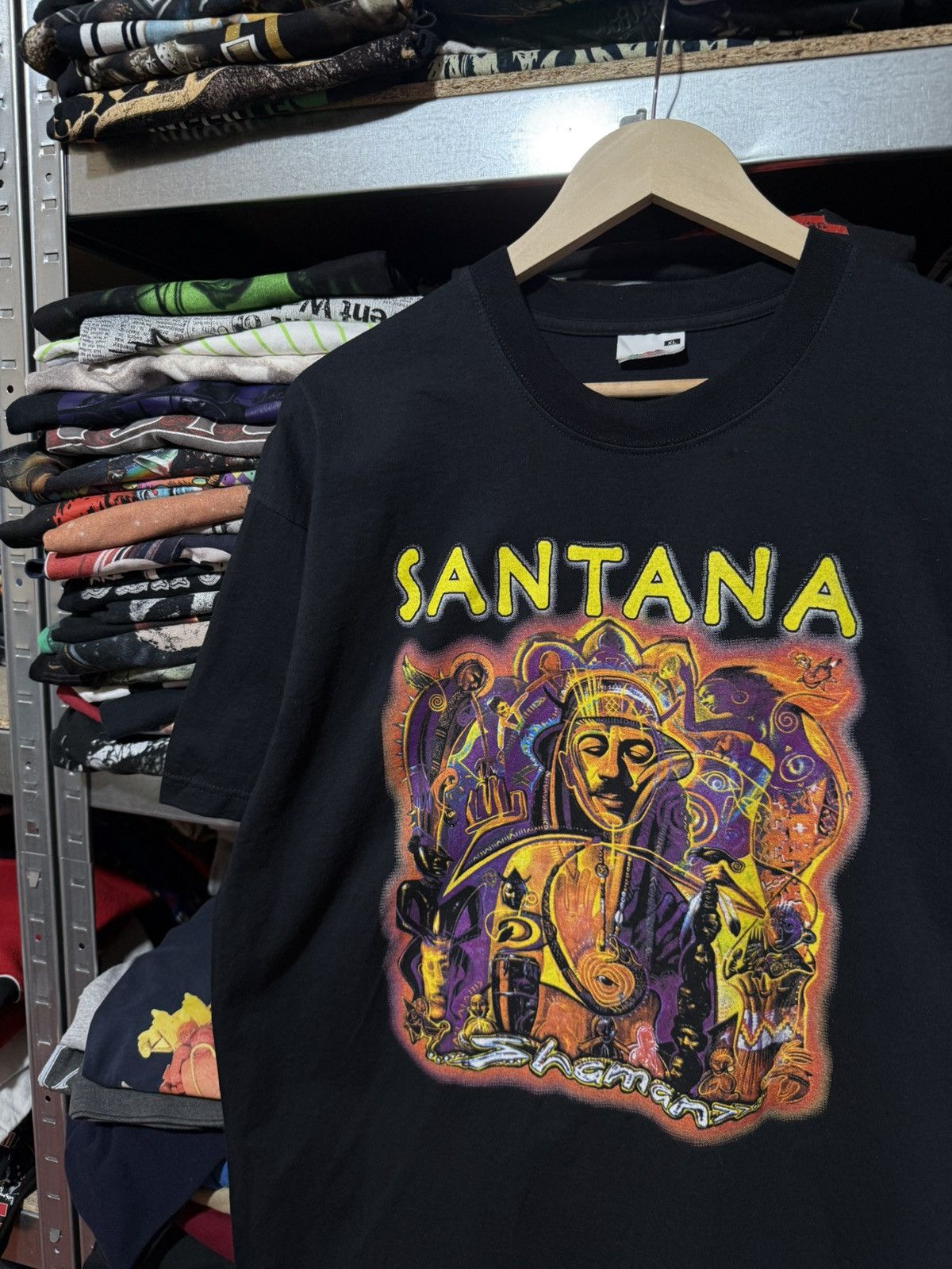 Band Tees Vintage Santana Rock Band Tour 2003 Retro T-Shirt Y2K Hype Size US XL / EU 56 / 4 - 3 Thumbnail