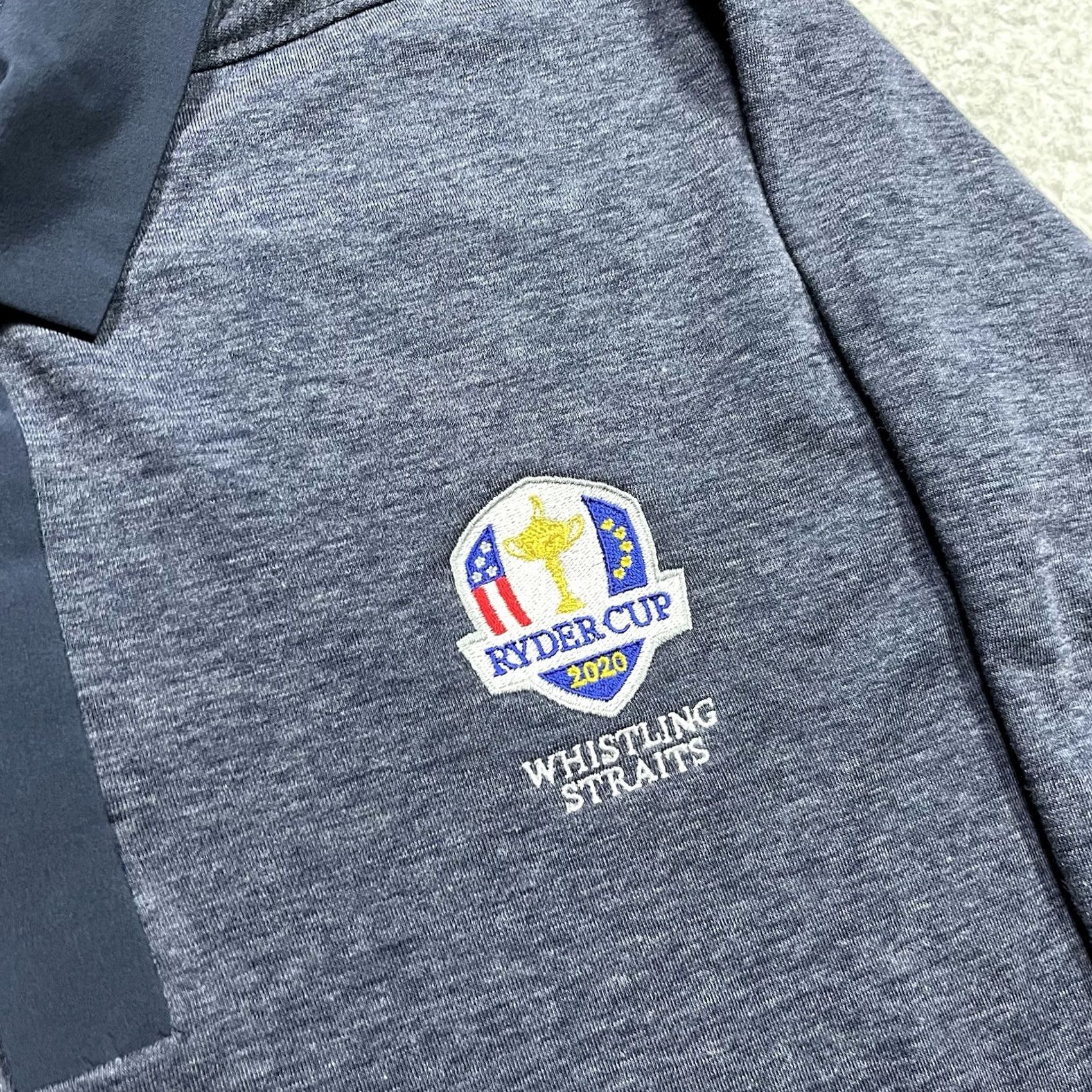Nike Nike Polo Shirt Mens M Dri-Fit Ryder Cup 2020 Golf Whistling Straits Long Sleeve Blue Polo Shirt Nike Dri-FIT Mens M Casual Golf Clothing Size US M / EU 48-50 / 2 - 5 Thumbnail