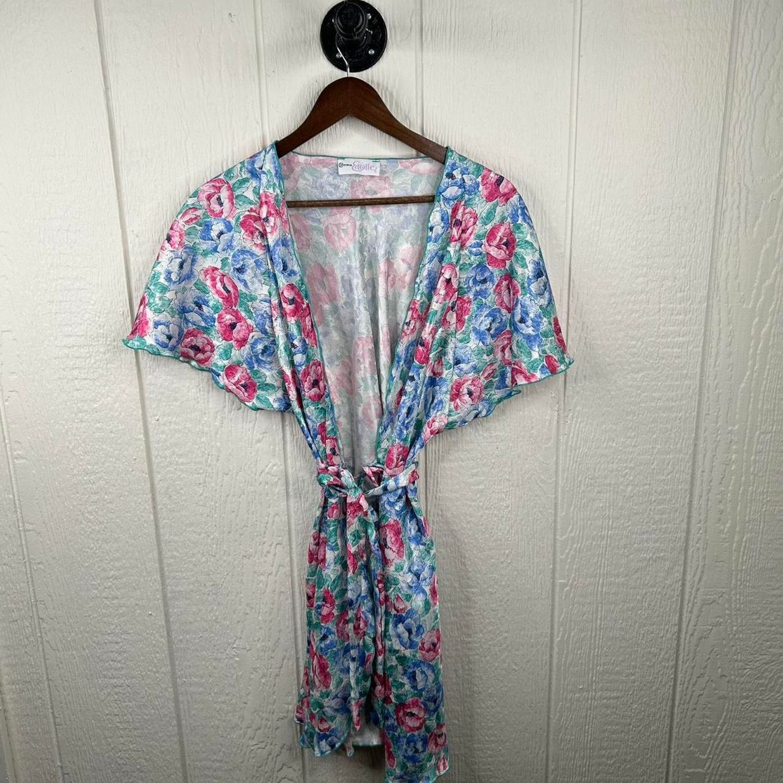 Other Vintage 80's Floral Dress & Robe Set Small - $50 Size ONE SIZE - 3 Thumbnail