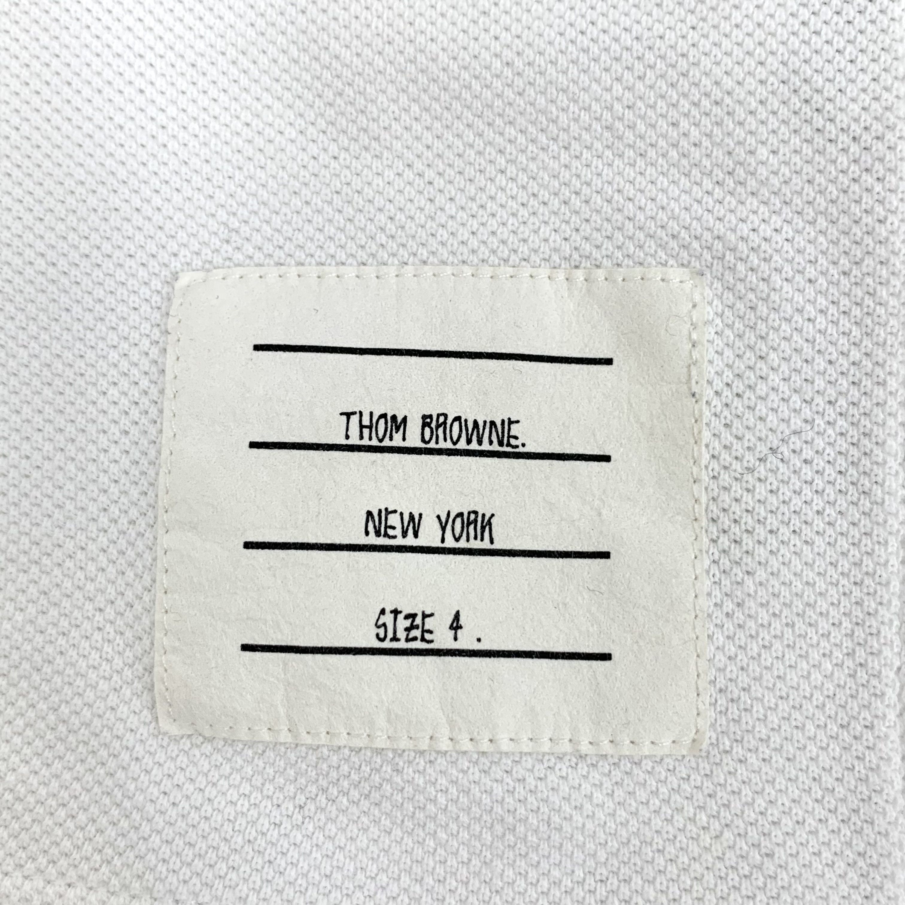 Thom Browne Thom Browne Cotton T-Shirt White (L) Size US XL / EU 56 / 4 - 5 Thumbnail