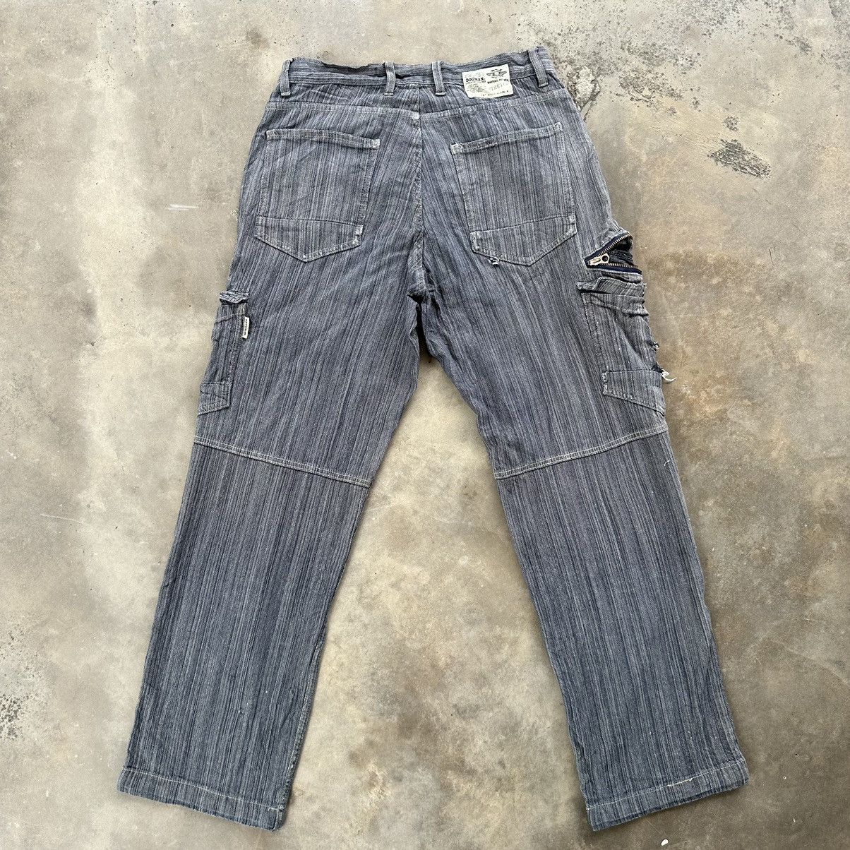 Japanese Brand × Jean × Vintage Vintage Dogman Faded Stretch Denim Cargo Pants Size US 31 - 8 Thumbnail