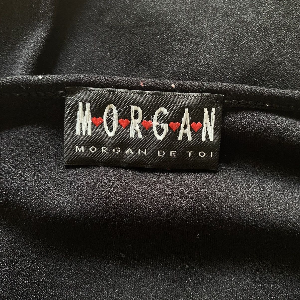 Morgan Homme MORGAN Y2K Black Sheer Top with Purple Graphic Print Size S / US 4 / IT 40 - 11 Thumbnail