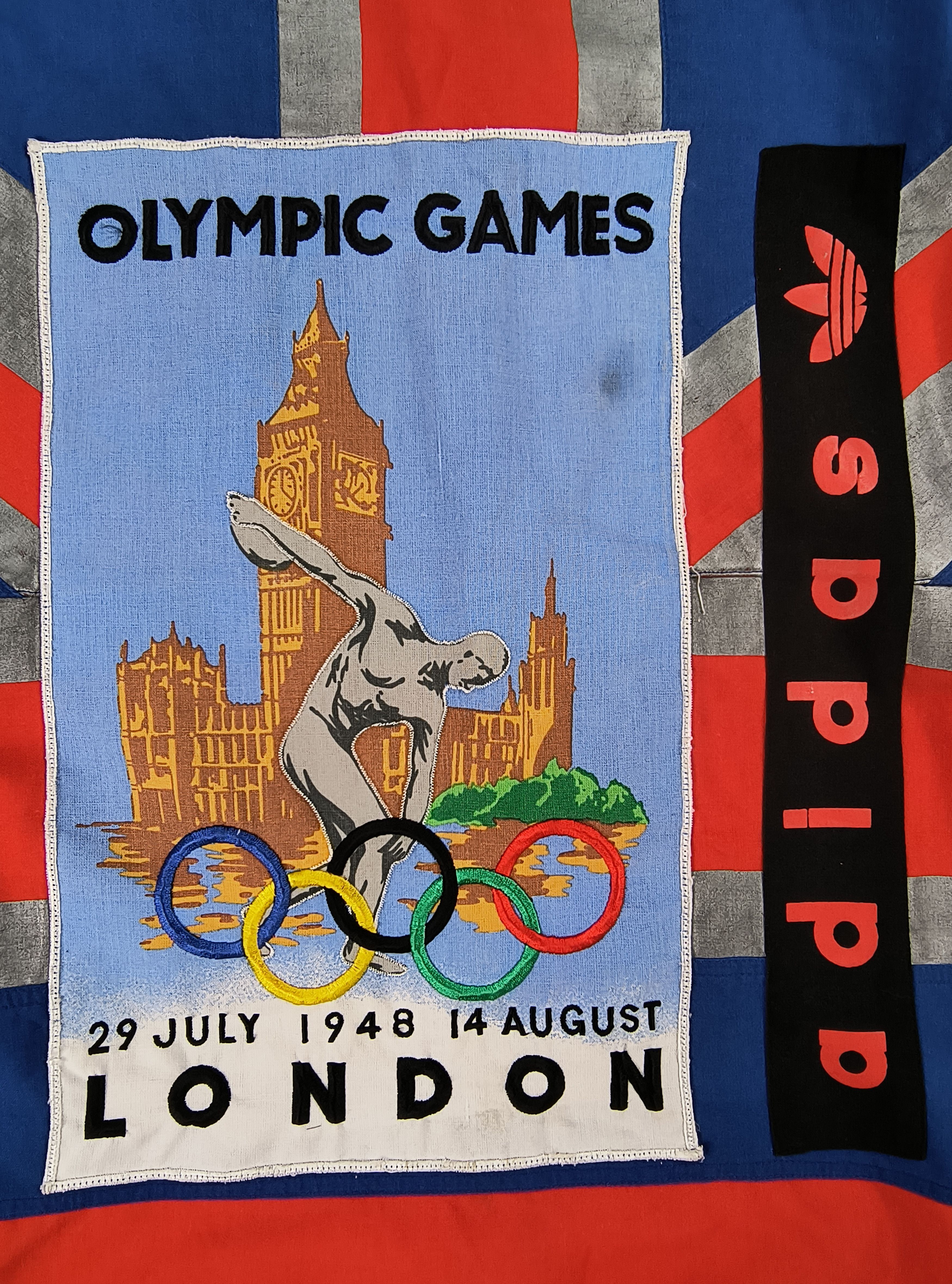 Adidas Vintage 80s Adidas London Olympics 1948 sweatshirt Size US L / EU 52-54 / 3 - 10 Thumbnail