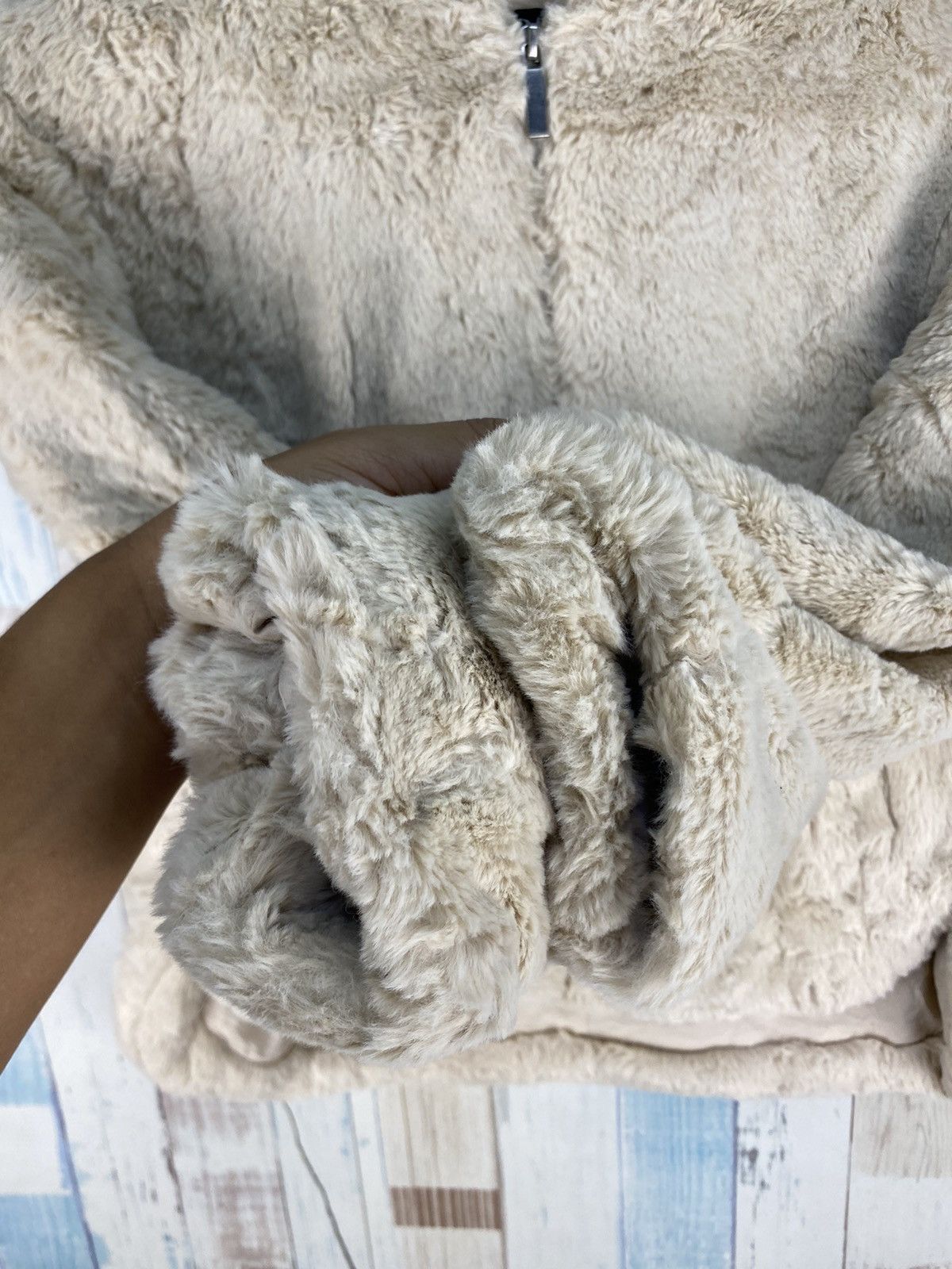 Zara Zara Fur Baggy Hoodie Size XS / US 0-2 / IT 36-38 - 7 Thumbnail