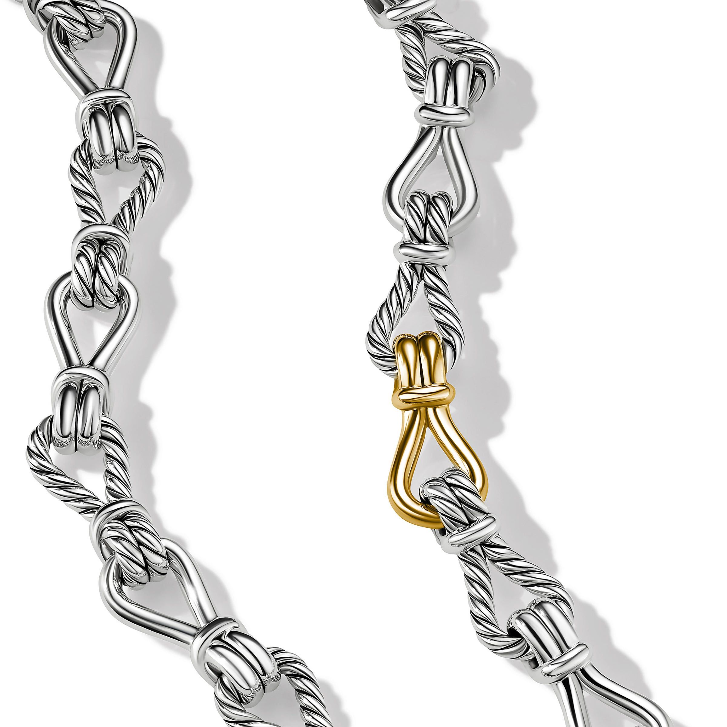 David Yurman o1w1db10525 N16802 Necklace in Silver with 18K Yellow Gold Size ONE SIZE - 2 Thumbnail