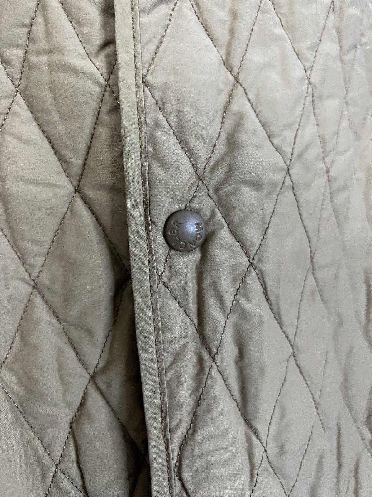 Moncler Moncler quilted jacket XL beige Size US XL / EU 56 / 4 - 3 Thumbnail