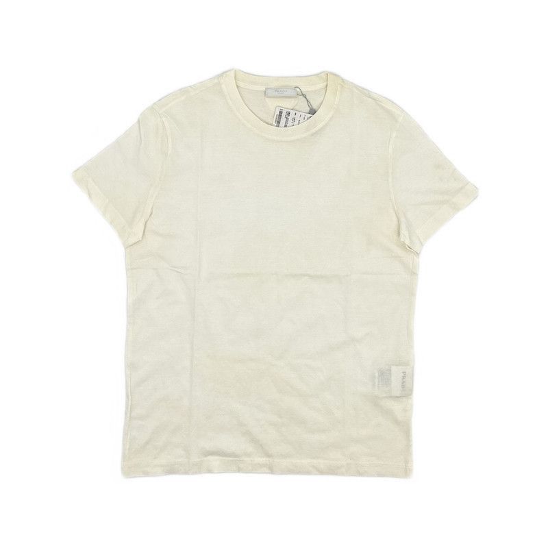 Prada Prada Men's Simple White Short Sleeve Tshirt-2506 Size US M / EU 48-50 / 2 - 8 Thumbnail