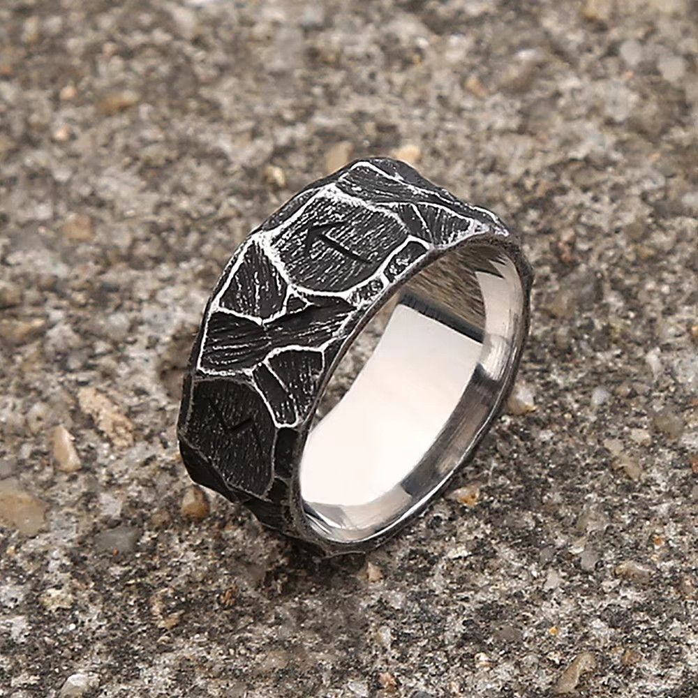 Jewelry Creative Runes Ring Simple Jewelry Size ONE SIZE - 1 Thumbnail