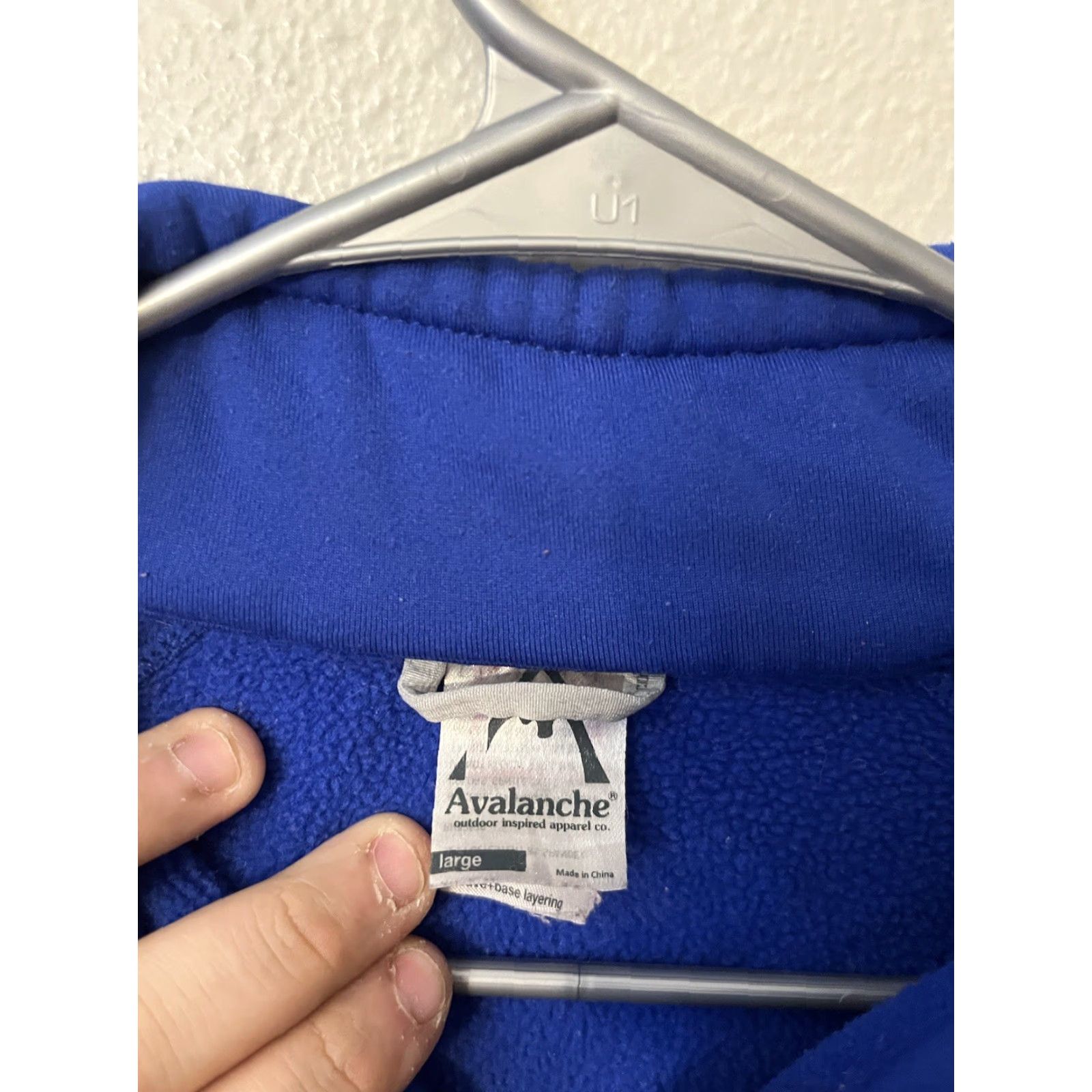 Avalanche Avalanche Blue Fleece 1/4 Zip Pullover Women's L Athletic Shirt/Outerwear (Adult) Large Size L / US 10 / IT 46 - 2 Thumbnail