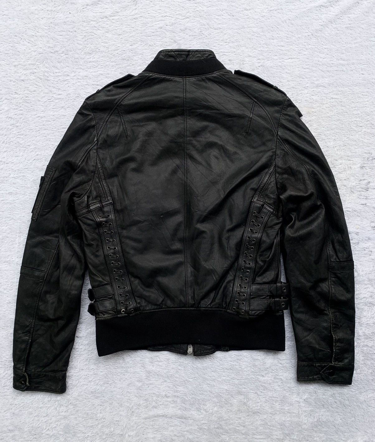 Neil Barrett Laced up military leather jacket Size US M / EU 48-50 / 2 - 1 Thumbnail
