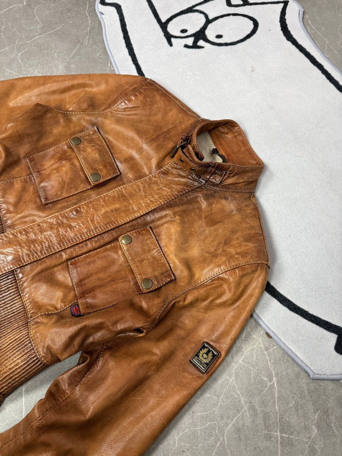 Belstaff VINTAGE BIKER LEATHER JACKET-Belstaff gold Size S / US 4 / IT 40 - 2 Thumbnail
