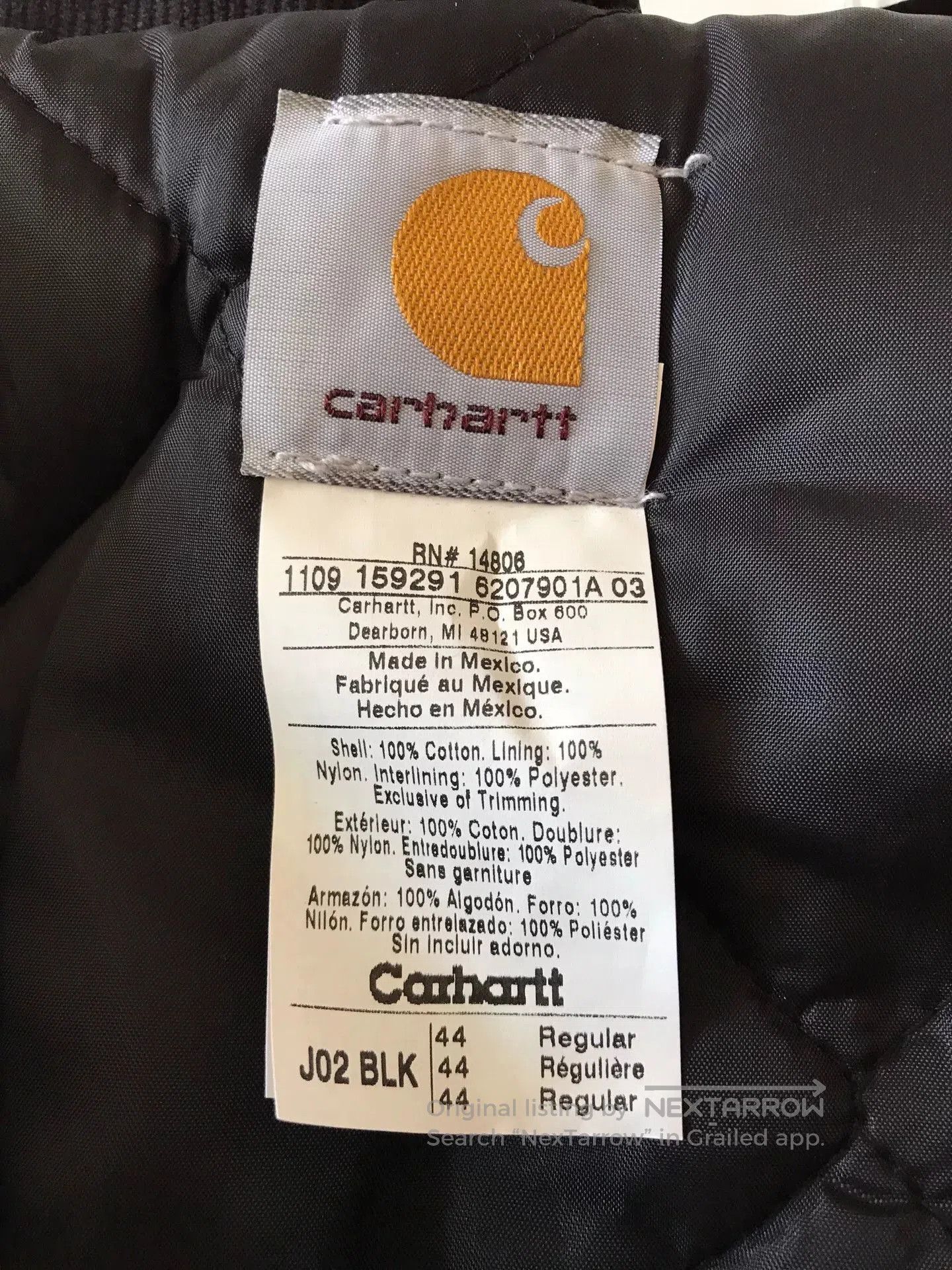 Carhartt Carhartt J02 Canvas Work Jacket. Size US S / EU 44-46 / 1 - 9 Thumbnail