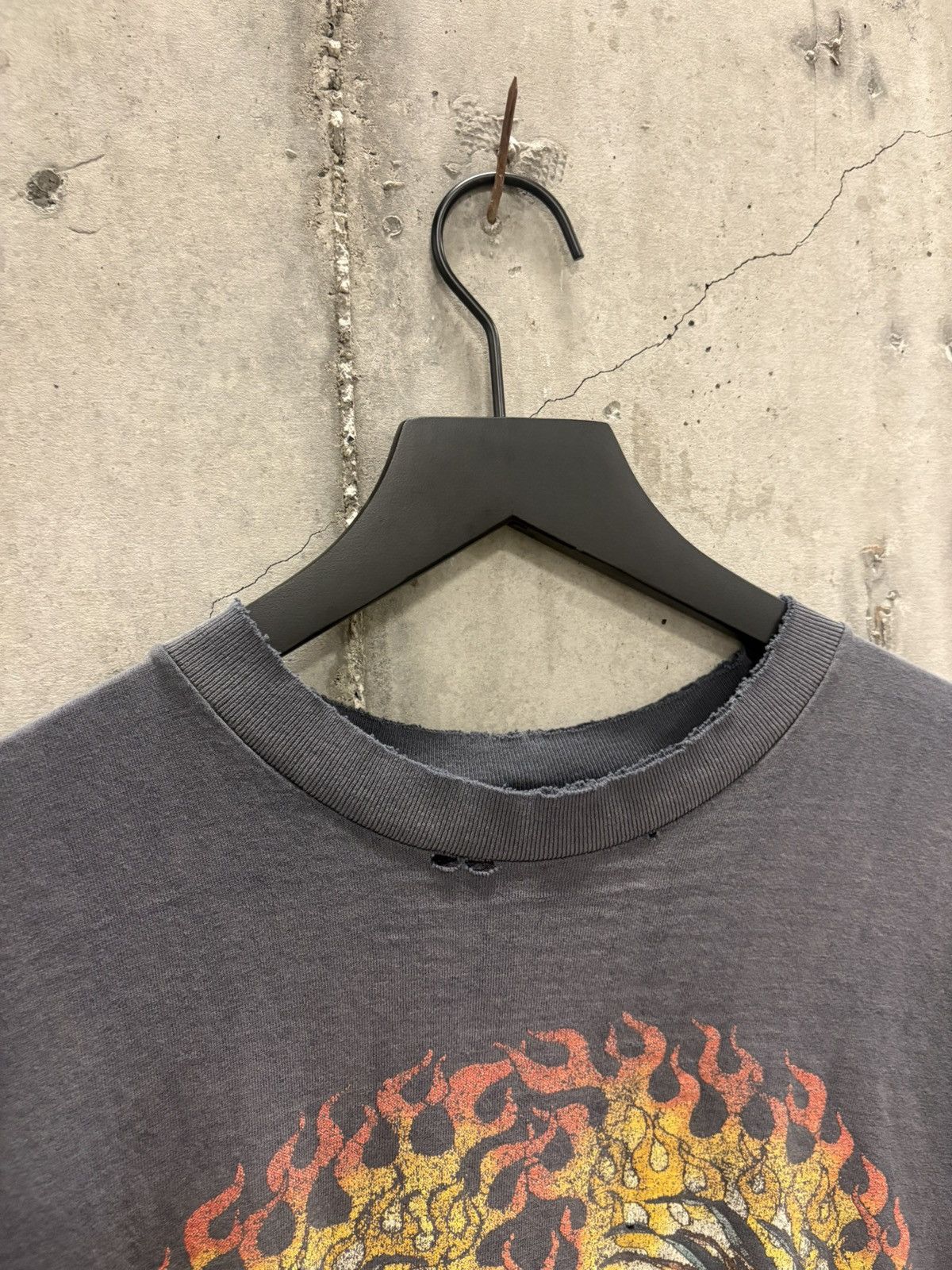 Harley Davidson Vintage Harley Flame Shirt Thrashed Faded Distressed Grunge Size US L / EU 52-54 / 3 - 5 Thumbnail