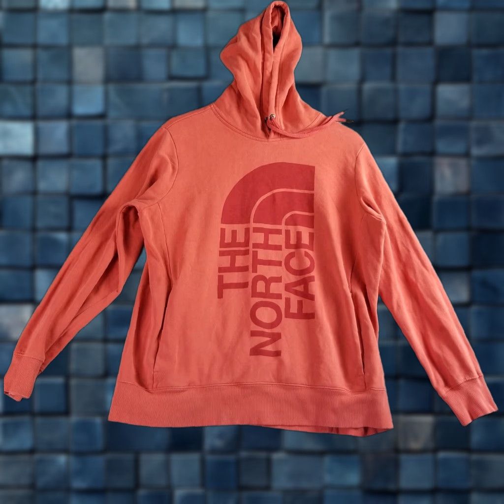The North Face The North Face Hoodie Women Large Half Dome Peach Big Graphic Logo Sweatshirt Size L / US 10 / IT 46 - 1 Thumbnail