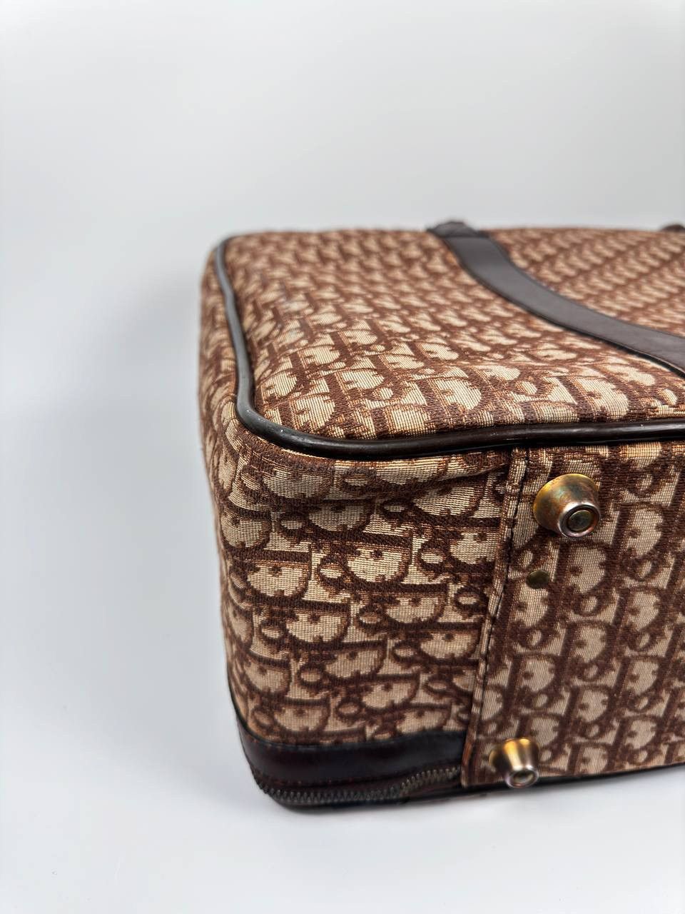 Dior × Vintage Dior Monogram Cloth Luggage Bag Size ONE SIZE - 10 Thumbnail