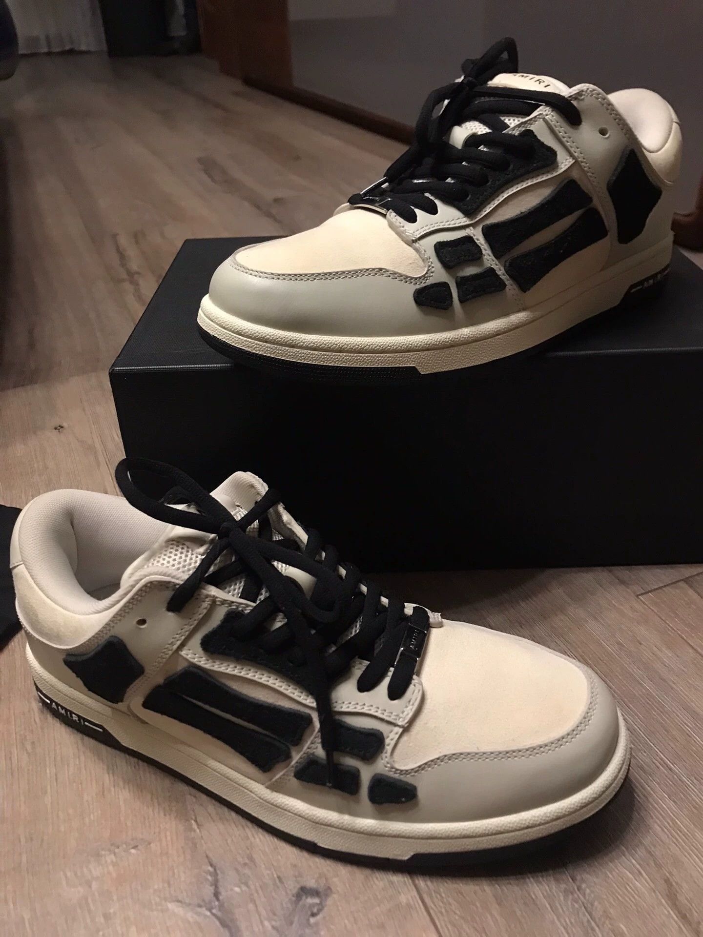 Amiri Amiri Bone Colorblock Sneakers 43 New Black/White/Gray Size US 10 / EU 43 - 6 Thumbnail