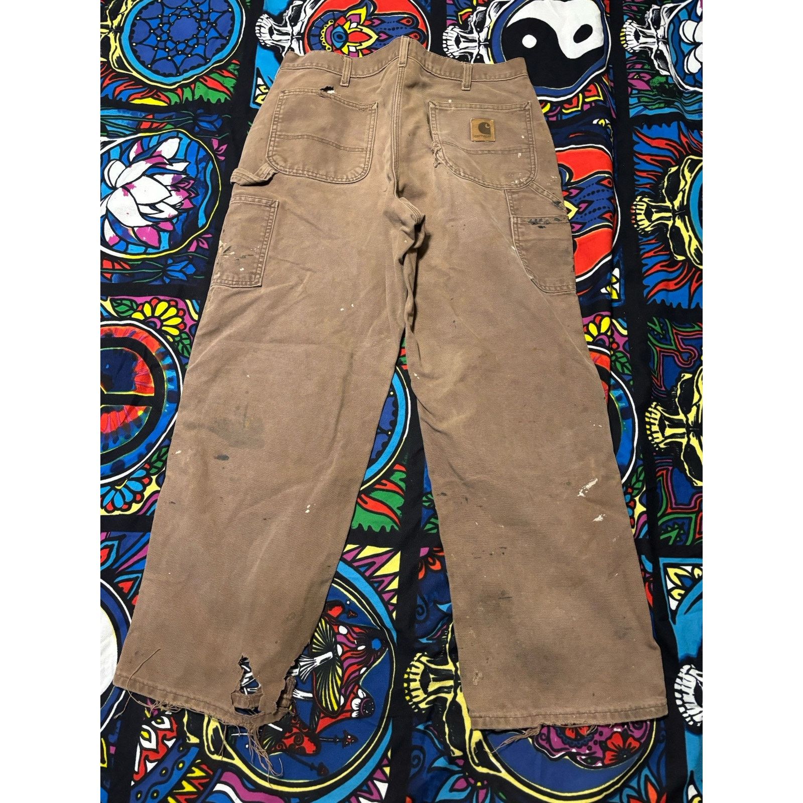 Vintage carhartt brown rare distressed Pant 36 X 30 Size US 36 / EU 52 - 2 Thumbnail