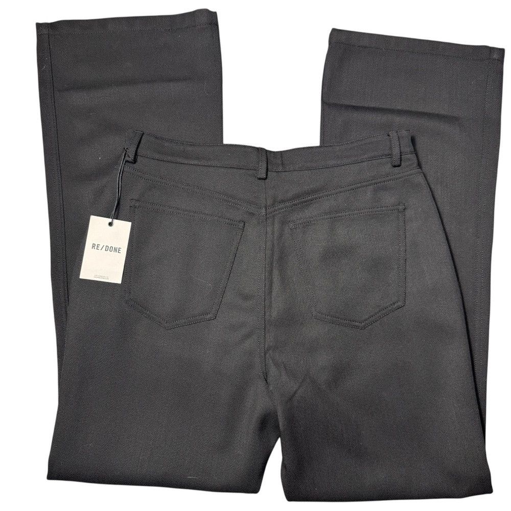 RE/DONE NWT New $425 Re/Done Black Riding Wool Trouser Jeans Size 2 Size 29" - 5 Thumbnail