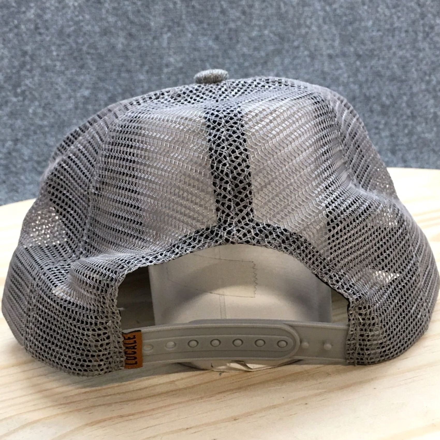Logo 7 Locale Outdoor Trucker Hat Mens Gray OS Adjustable Embroidered Logo Size ONE SIZE - 6 Thumbnail
